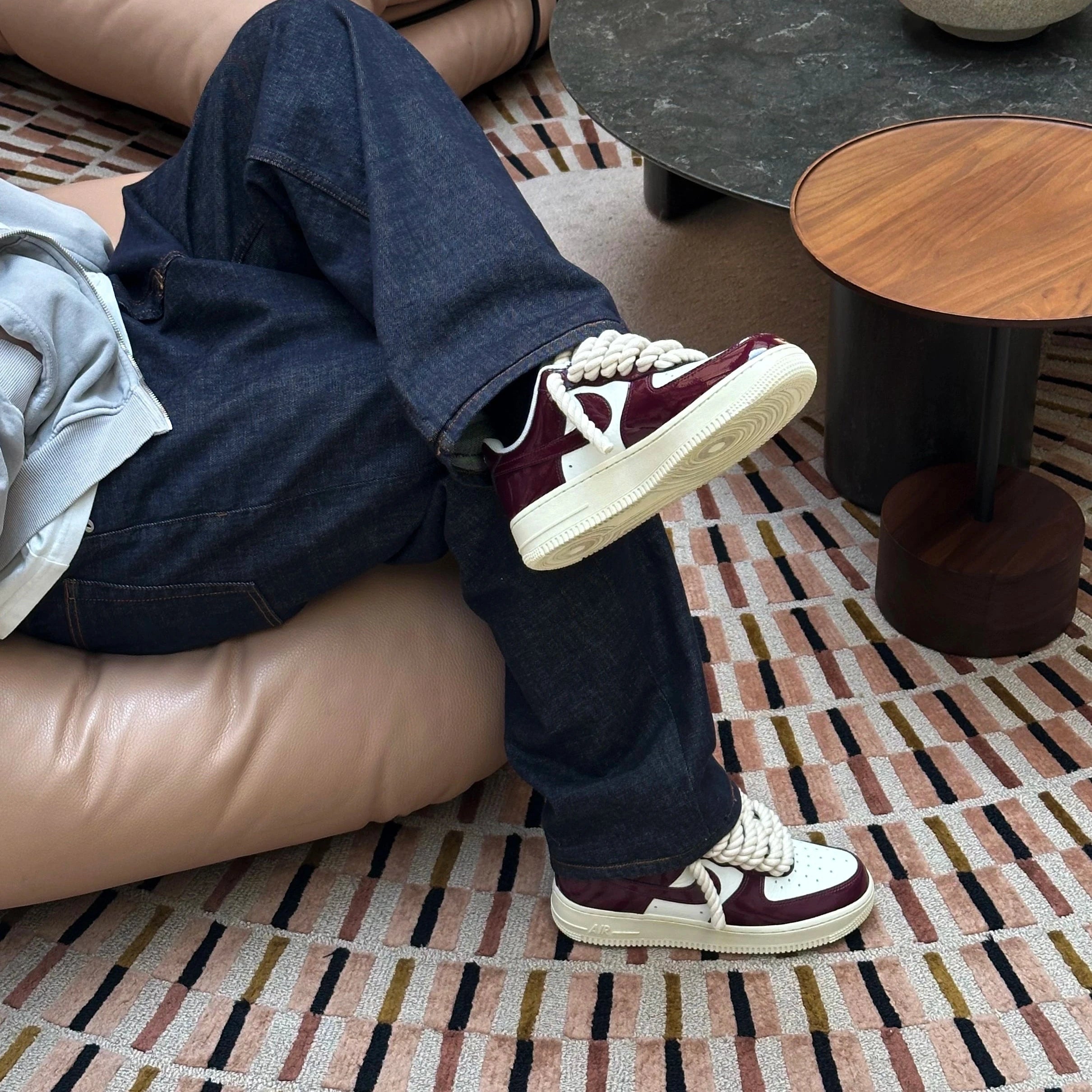 Nike Air Force 1 Patent "Rope Laces Cream" V1