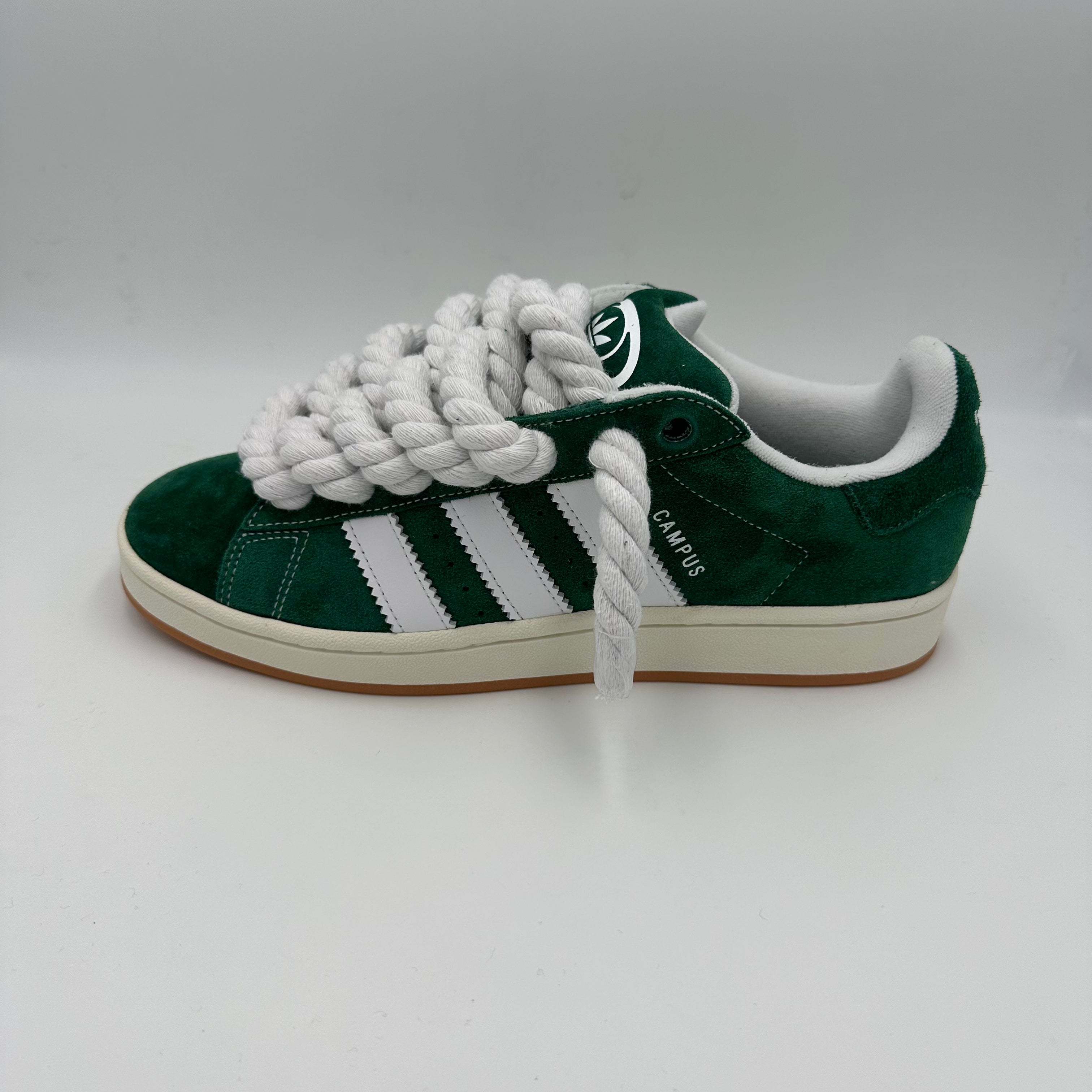 Adidas Campus 00s Green "Rope Laces" White - EV8 Style