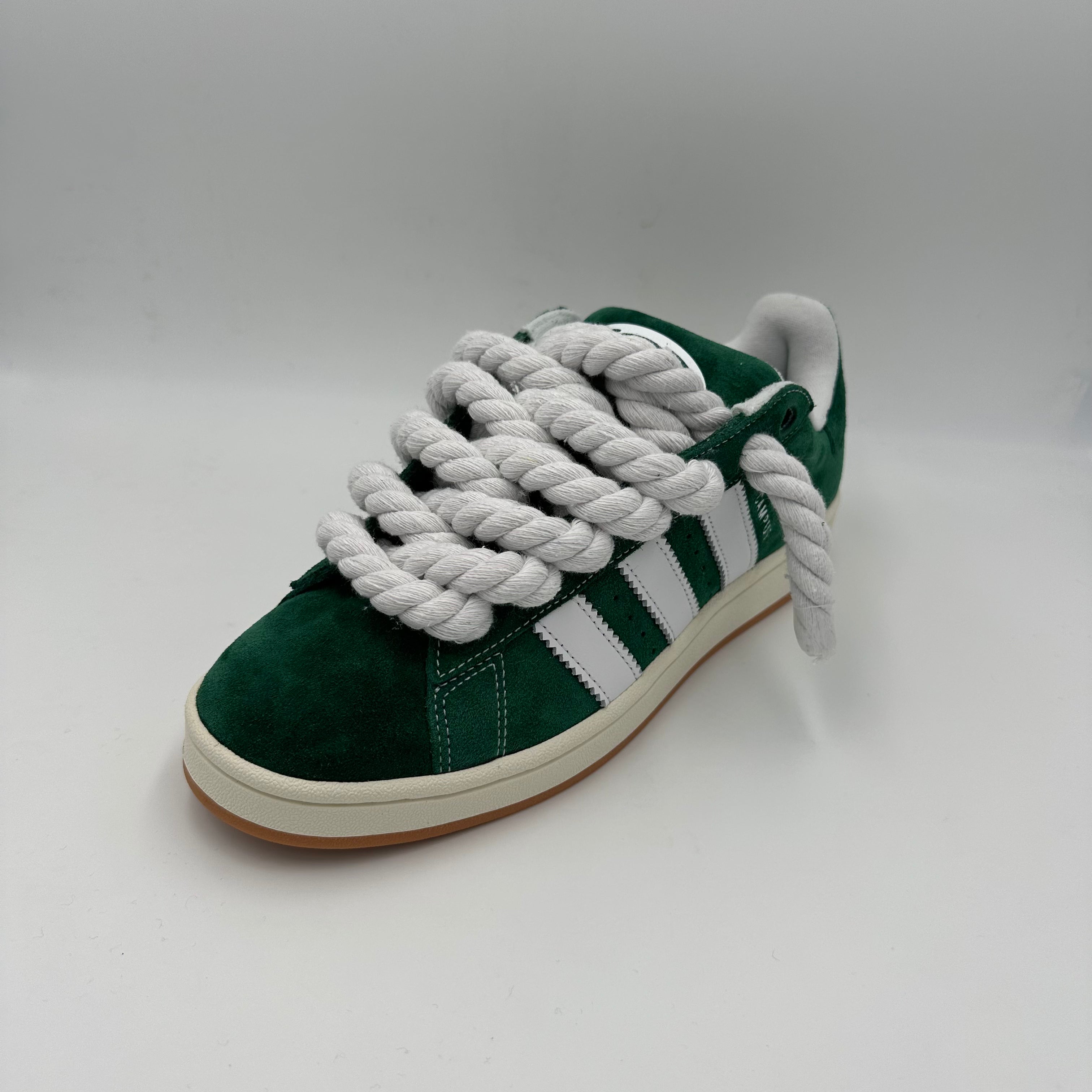 Adidas Campus 00s Green "Rope Laces" White - EV8 Style