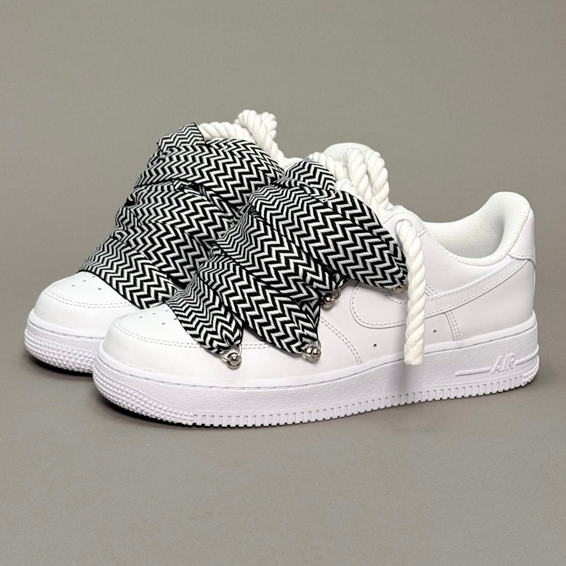 Nike Air Force 1 “Rope Laces Lanvin” Black&White
