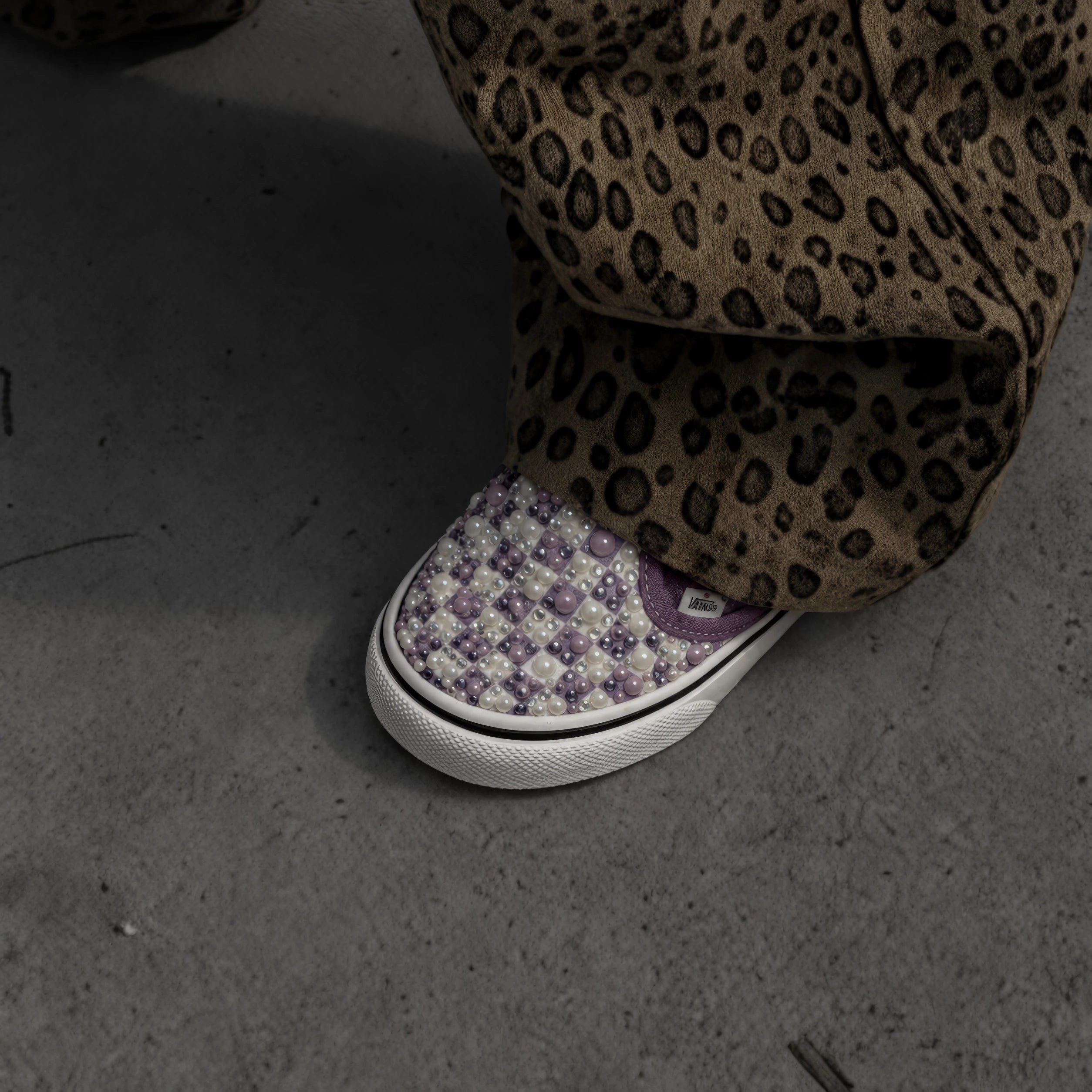 Vans Baby Slip-On Violet "Checked Pearl"