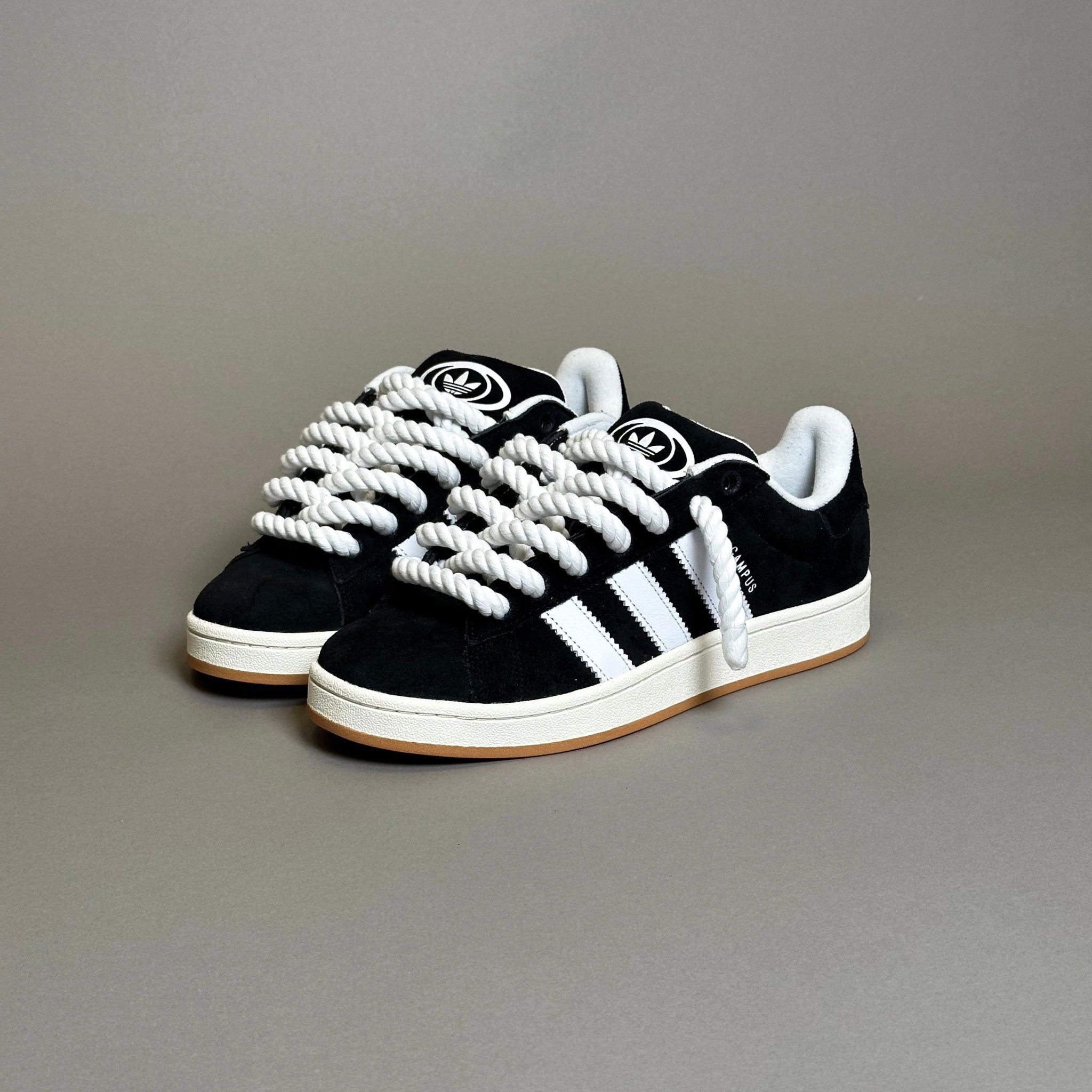 Adidas Campus 00s Black "Rope Laces" White - EV8 Style