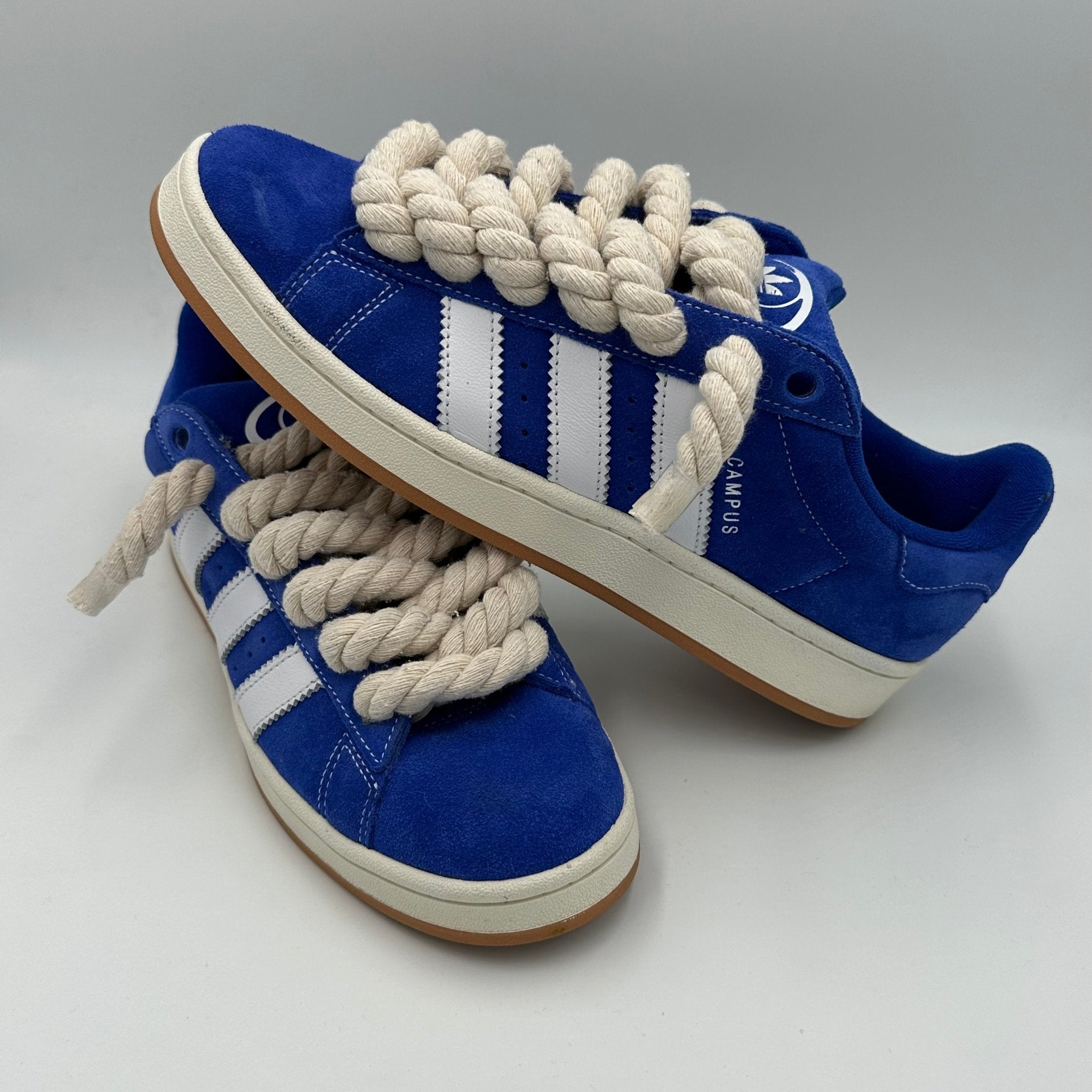 Adidas Campus 00s Blue “Rope Laces” Cream - EV8 Style