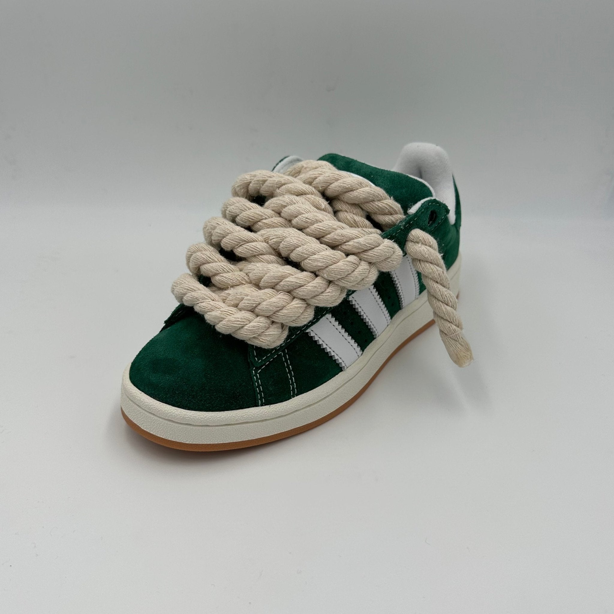 Adidas Campus 00s Green "Rope Laces" Cream - EV8 Style