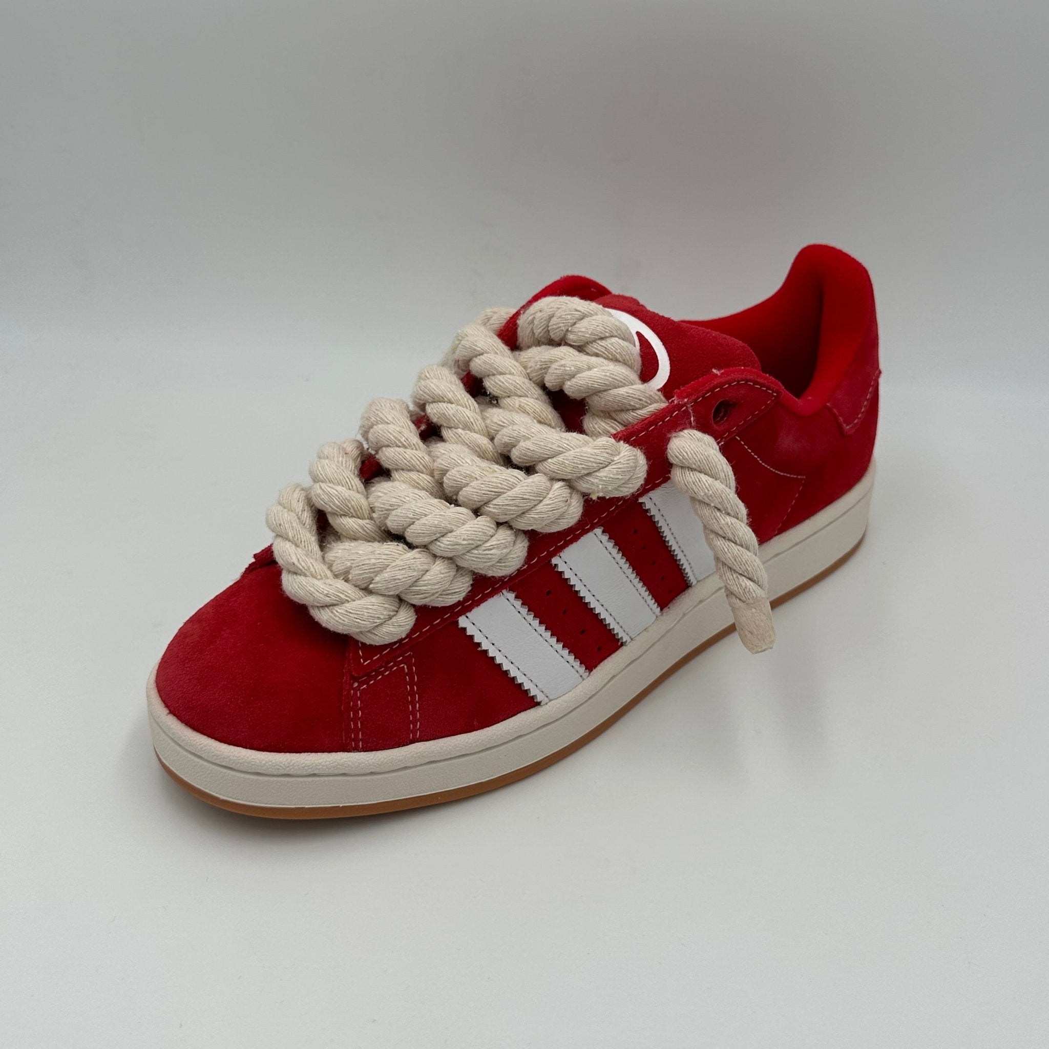 Adidas Campus 00s Red "Rope Laces" Cream - EV8 Style