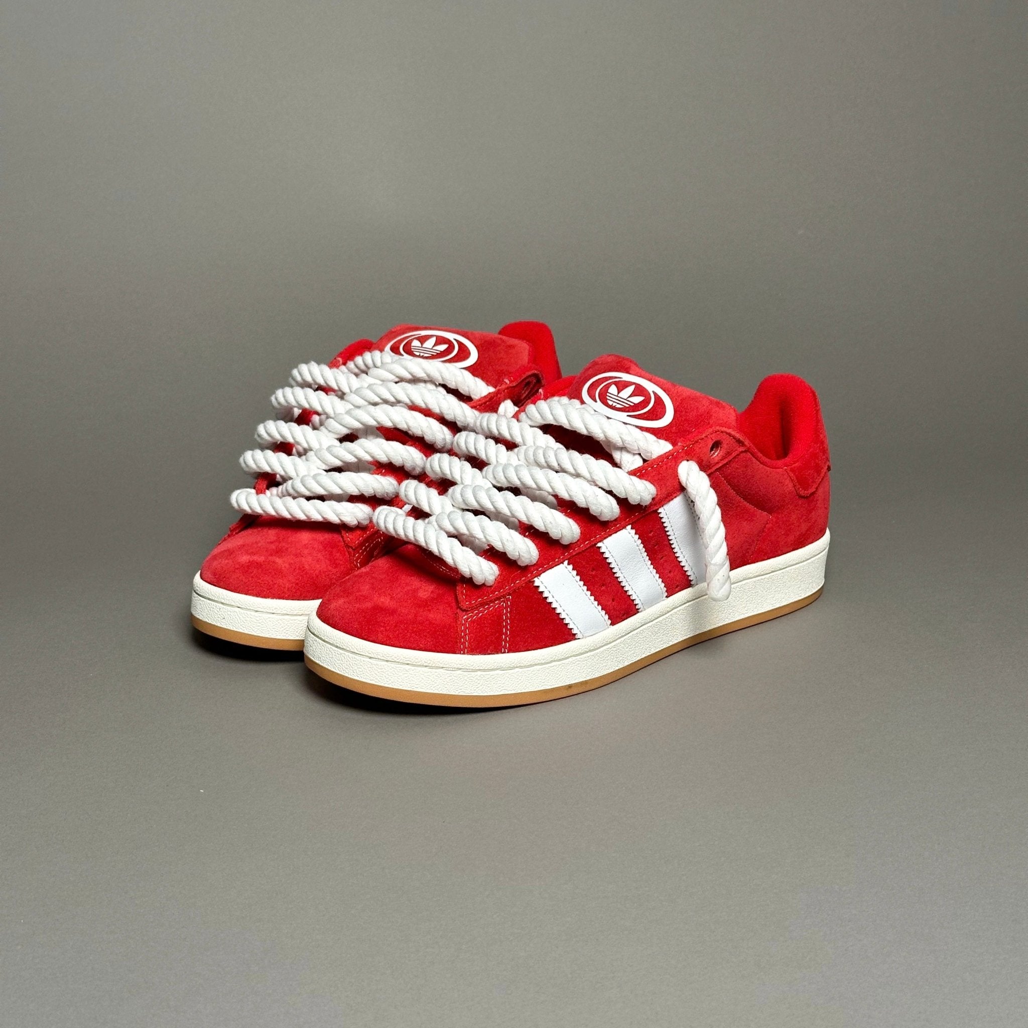 Adidas Campus 00s Red "Rope Laces" White - EV8 Style