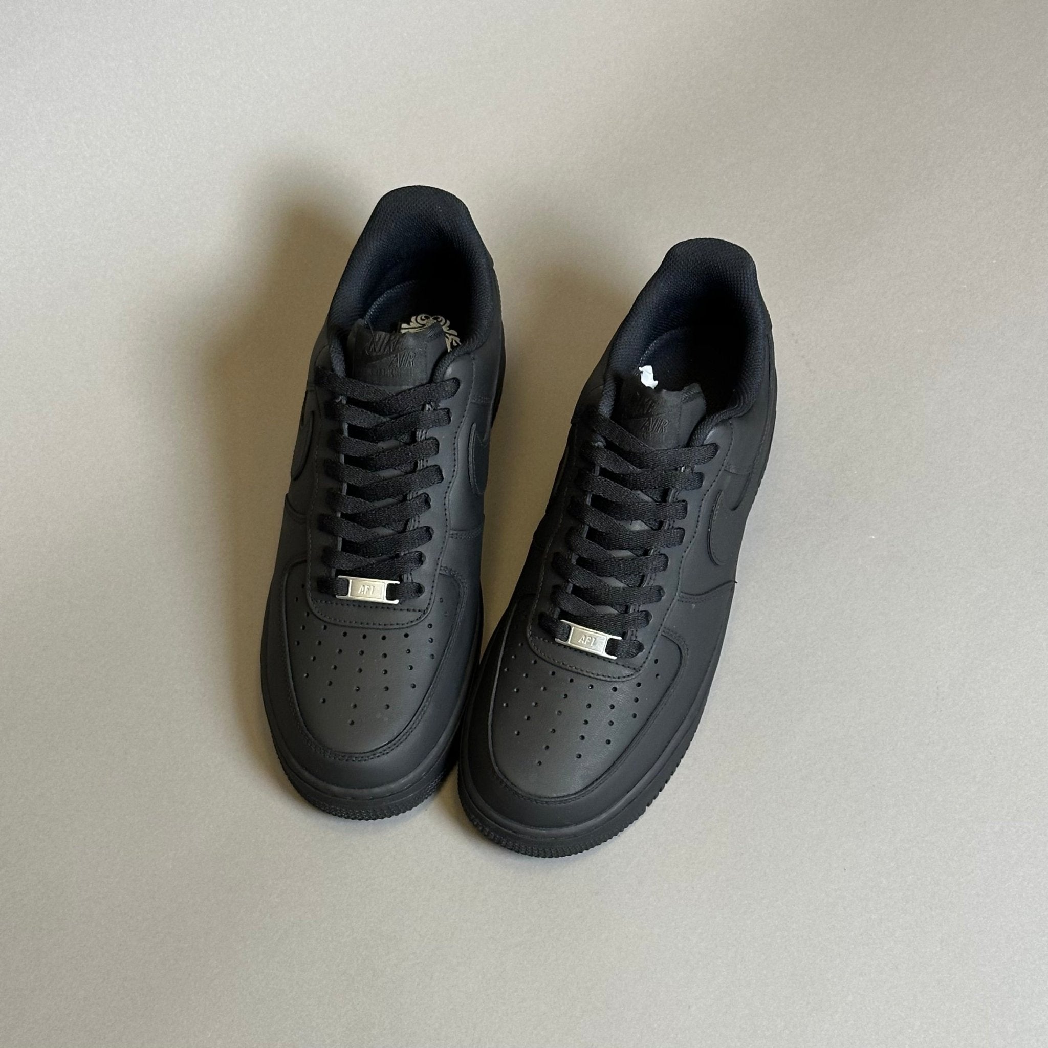 Nike Air Force 1 Black Matte Low - EV8 Style