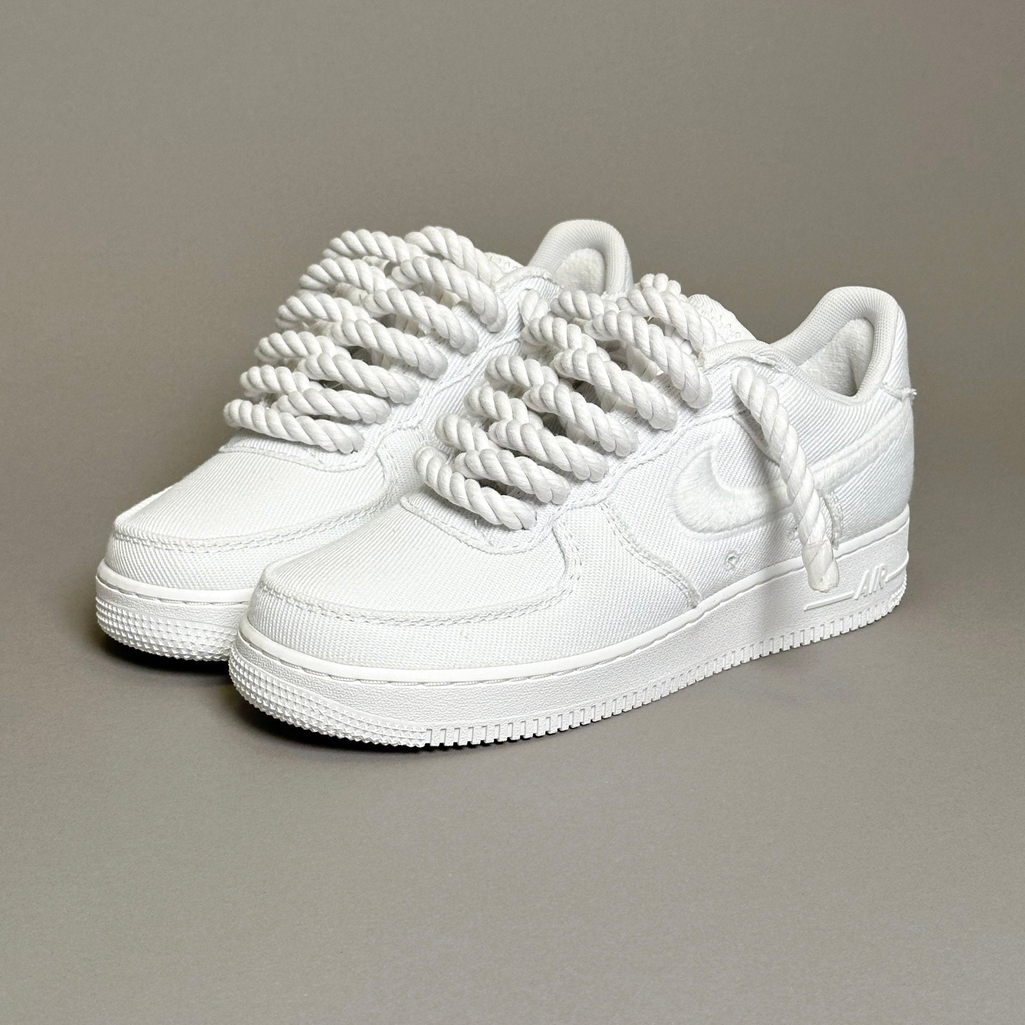 Nike Air Force 1 Canvas “Rope Laces White” V1 - EV8 Style