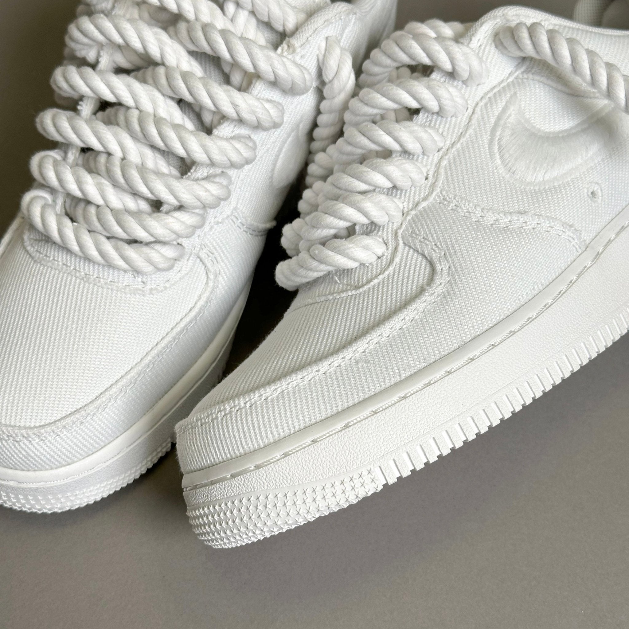 Nike Air Force 1 Canvas “Rope Laces White” V1 - EV8 Style