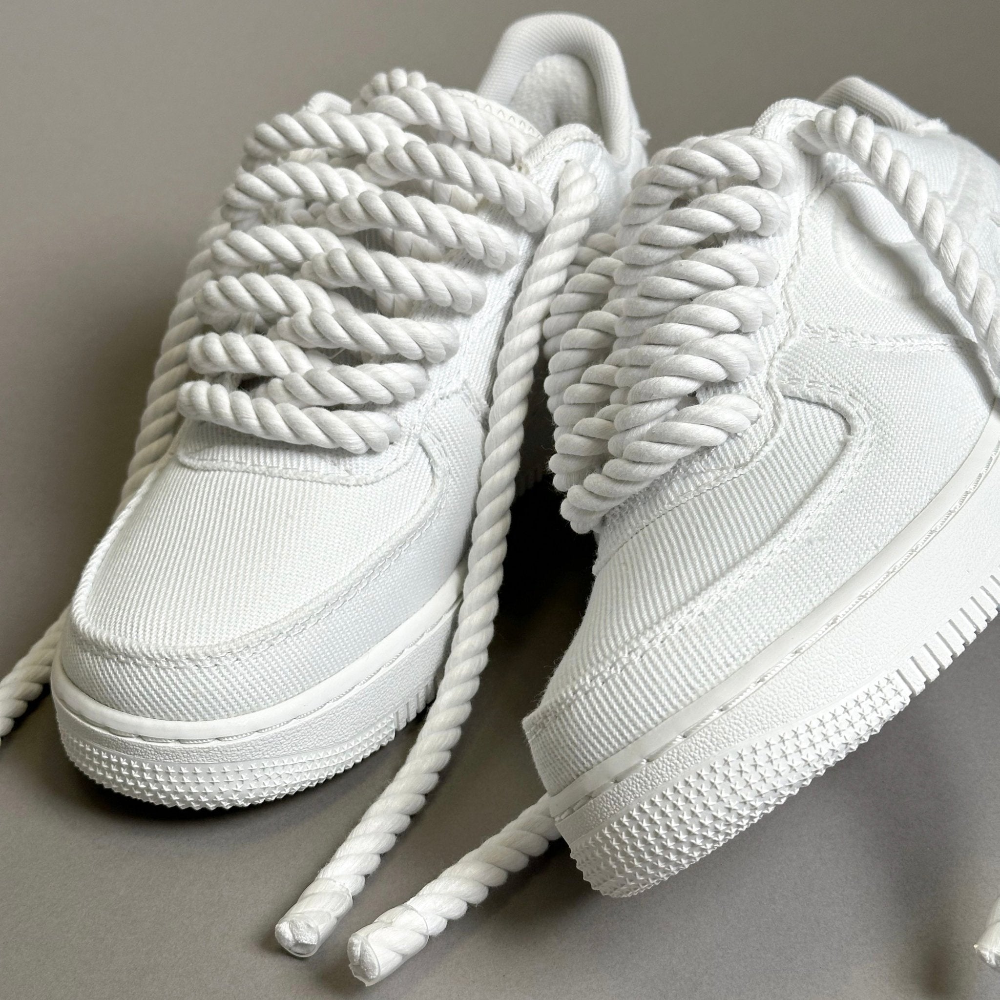 Nike Air Force 1 Canvas “Rope Laces White” V2 - EV8 Style