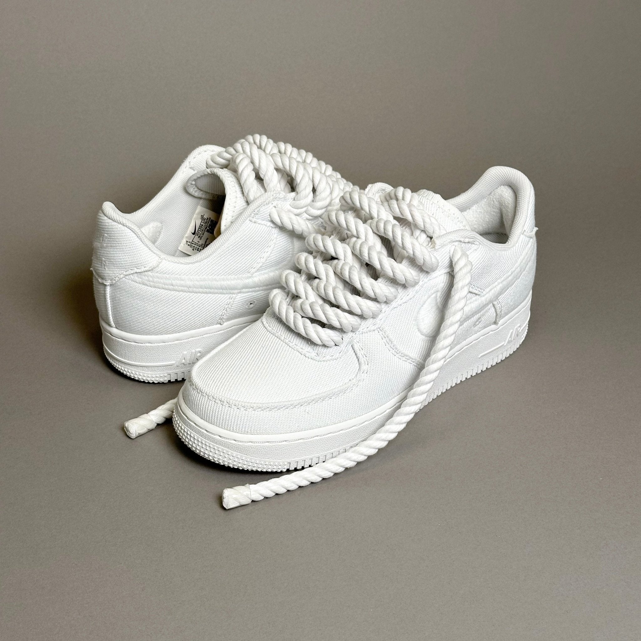 Nike Air Force 1 Canvas “Rope Laces White” V2 - EV8 Style