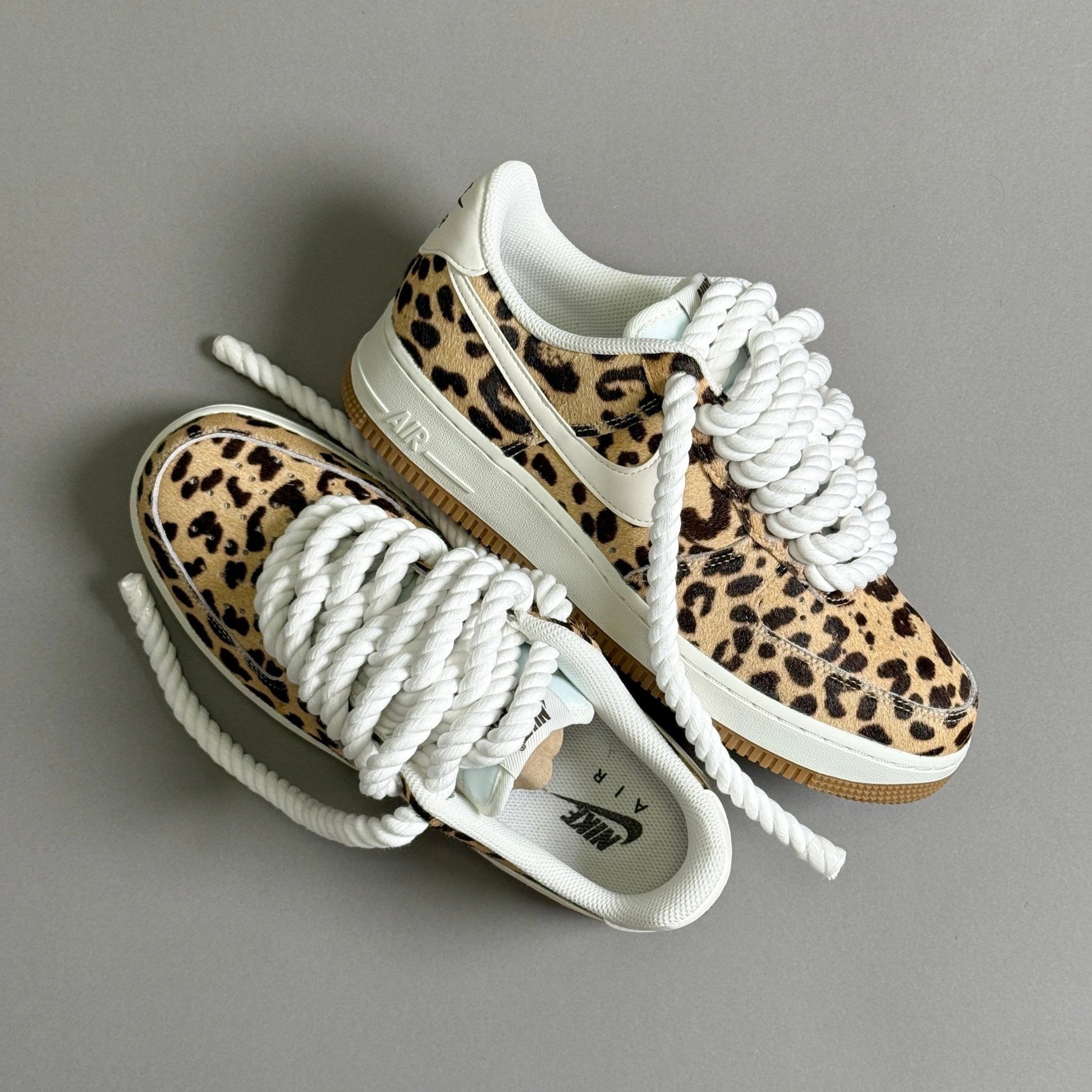 Nike Air Force 1 Leopard "Rope Laces" V2 - EV8 Style