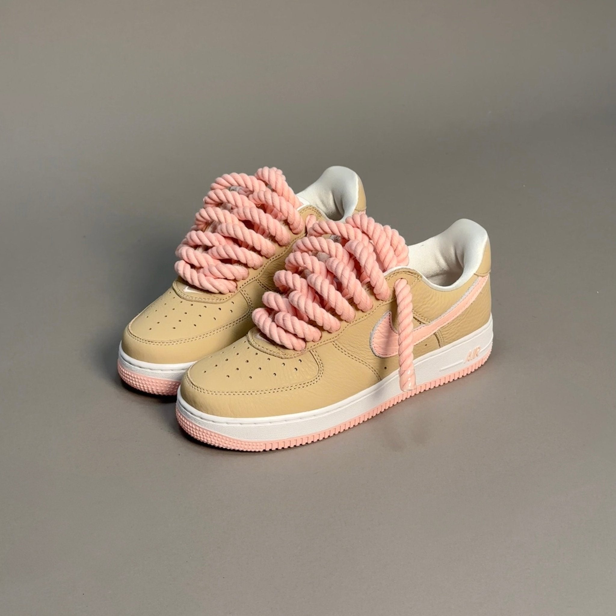 Nike Air Force 1 Malibu "Rope Laces Pink Tint" V1 - EV8 Style