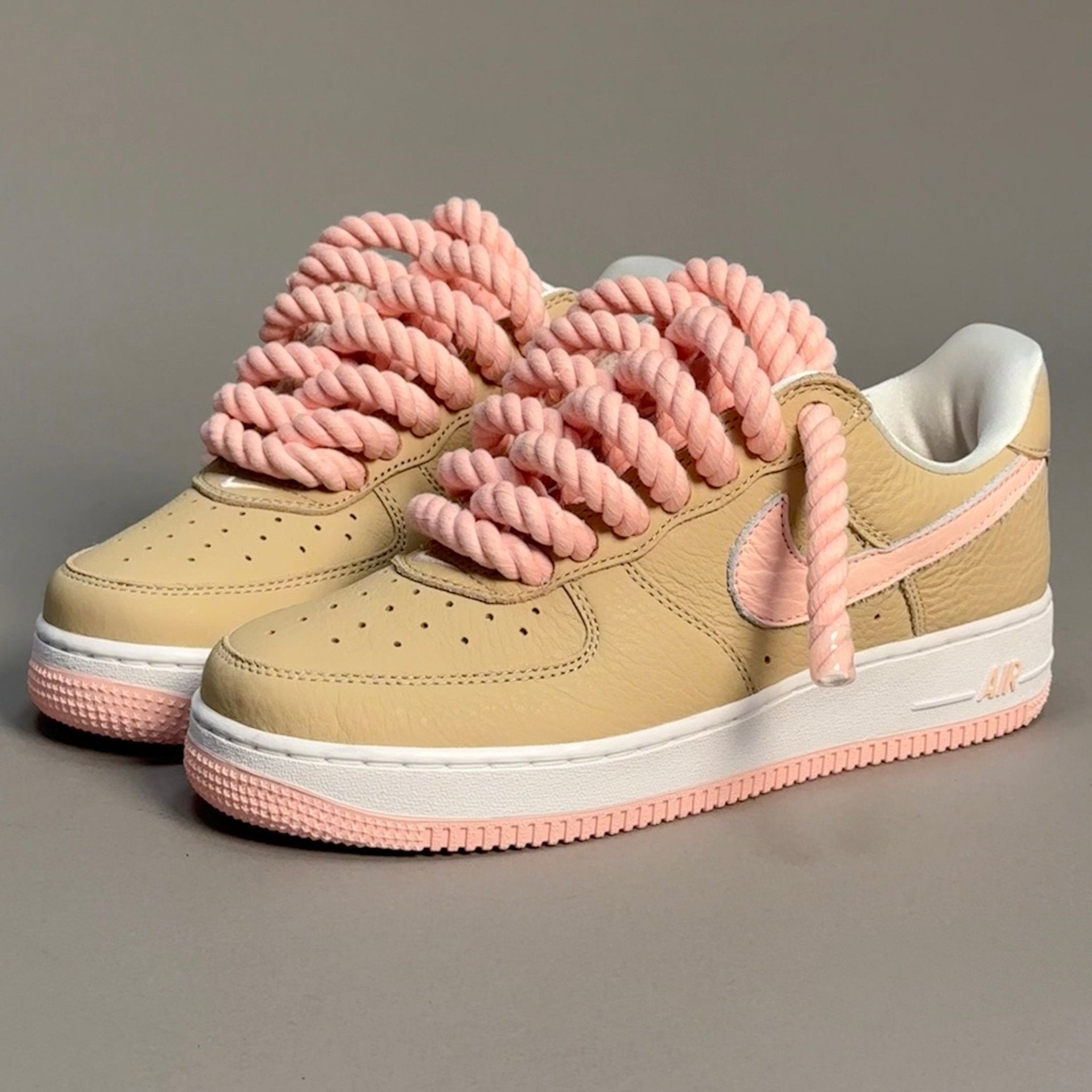 Nike Air Force 1 Malibu "Rope Laces Pink Tint" V1 - EV8 Style
