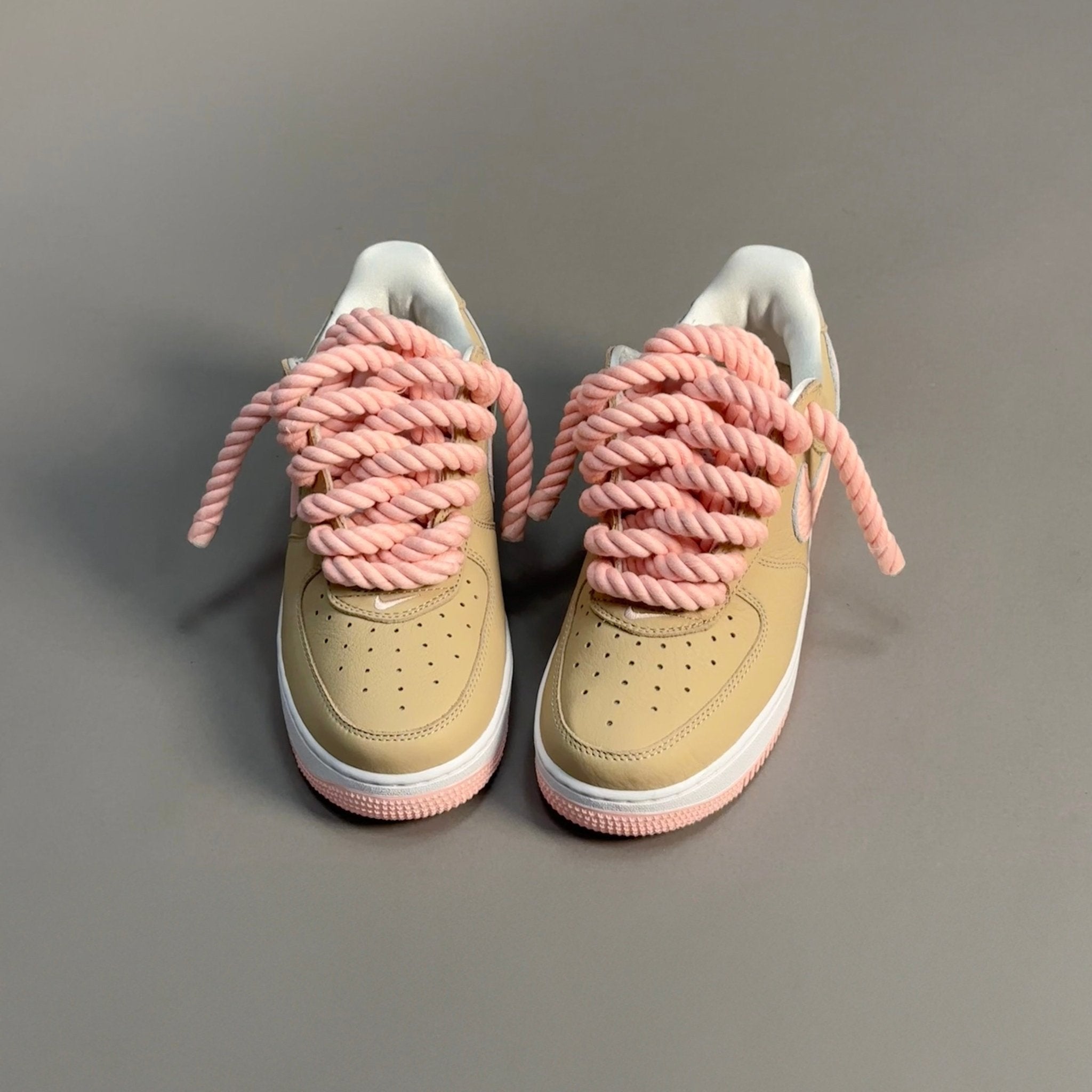 Nike Air Force 1 Malibu "Rope Laces Pink Tint" V1 - EV8 Style
