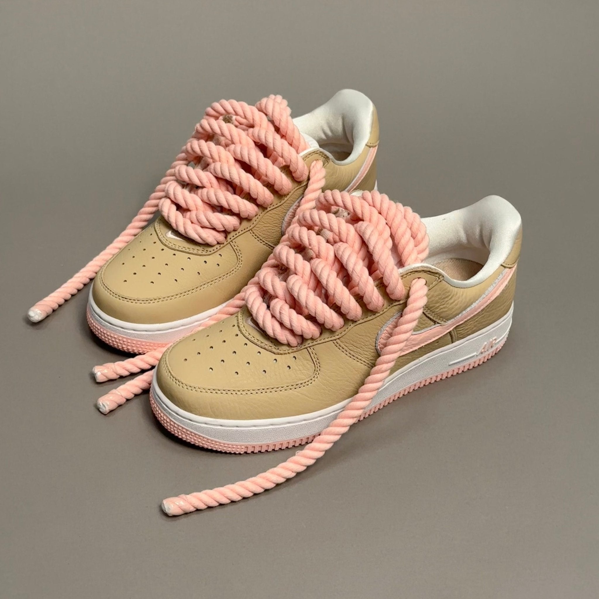 Nike Air Force 1 Malibu "Rope Laces Pink Tint" V2 - EV8 Style
