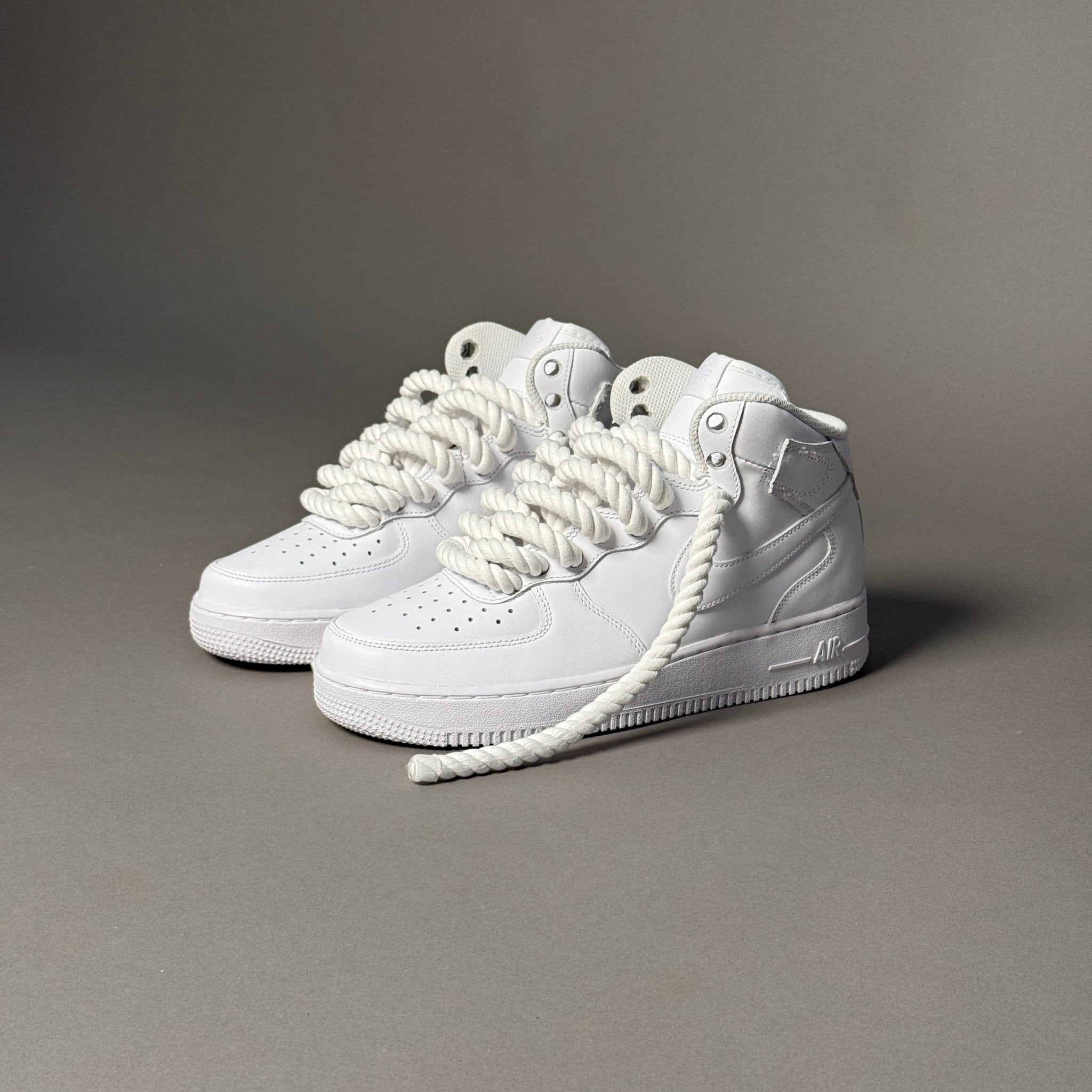 Nike Air Force 1 Mid “Rope Laces White” - EV8 Style