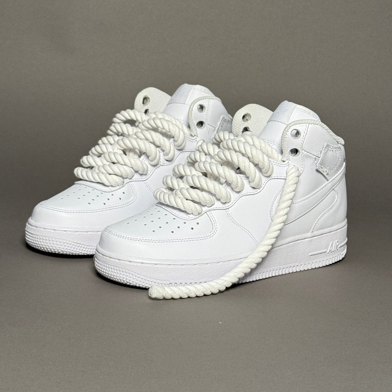 Nike Air Force 1 Mid “Rope Laces White” - EV8 Style