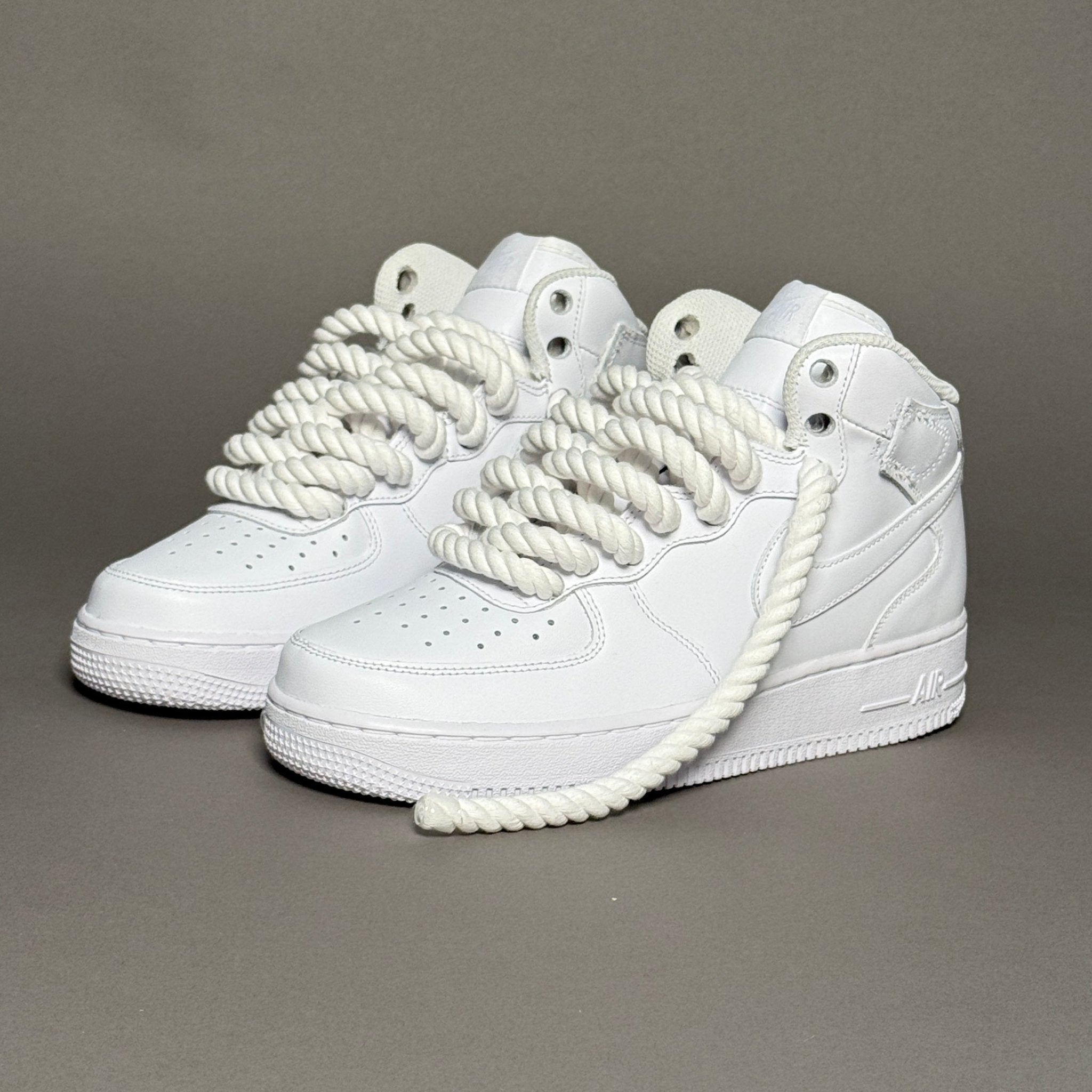 Nike Air Force 1 Mid “Rope Laces White” - EV8 Style