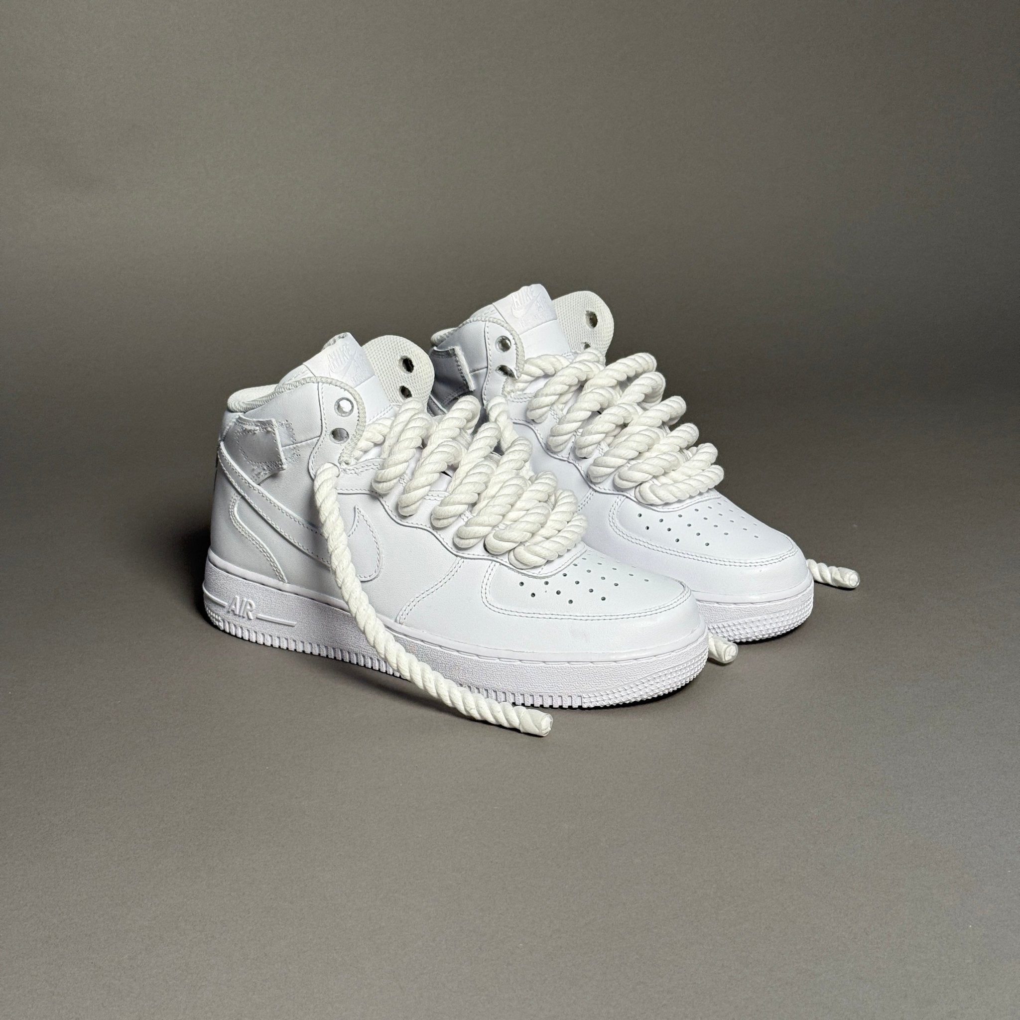 Nike Air Force 1 Mid “Rope Laces White” - EV8 Style