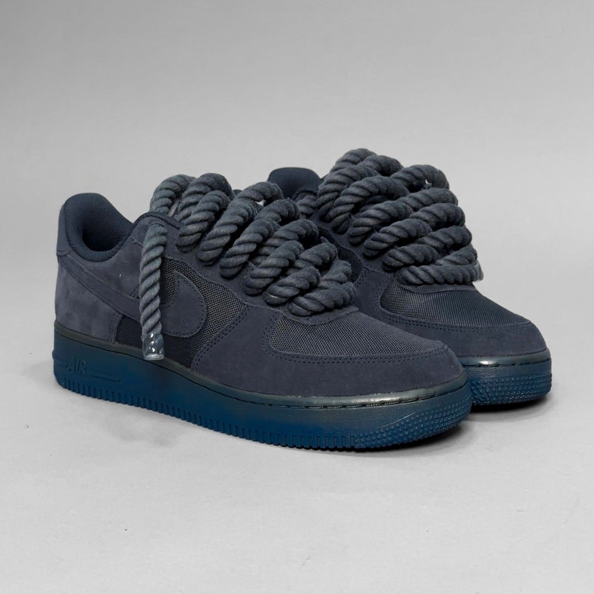 Nike Air Force 1 Midnight Blue "Rope Laces Navy Tint" V1 - EV8 Style
