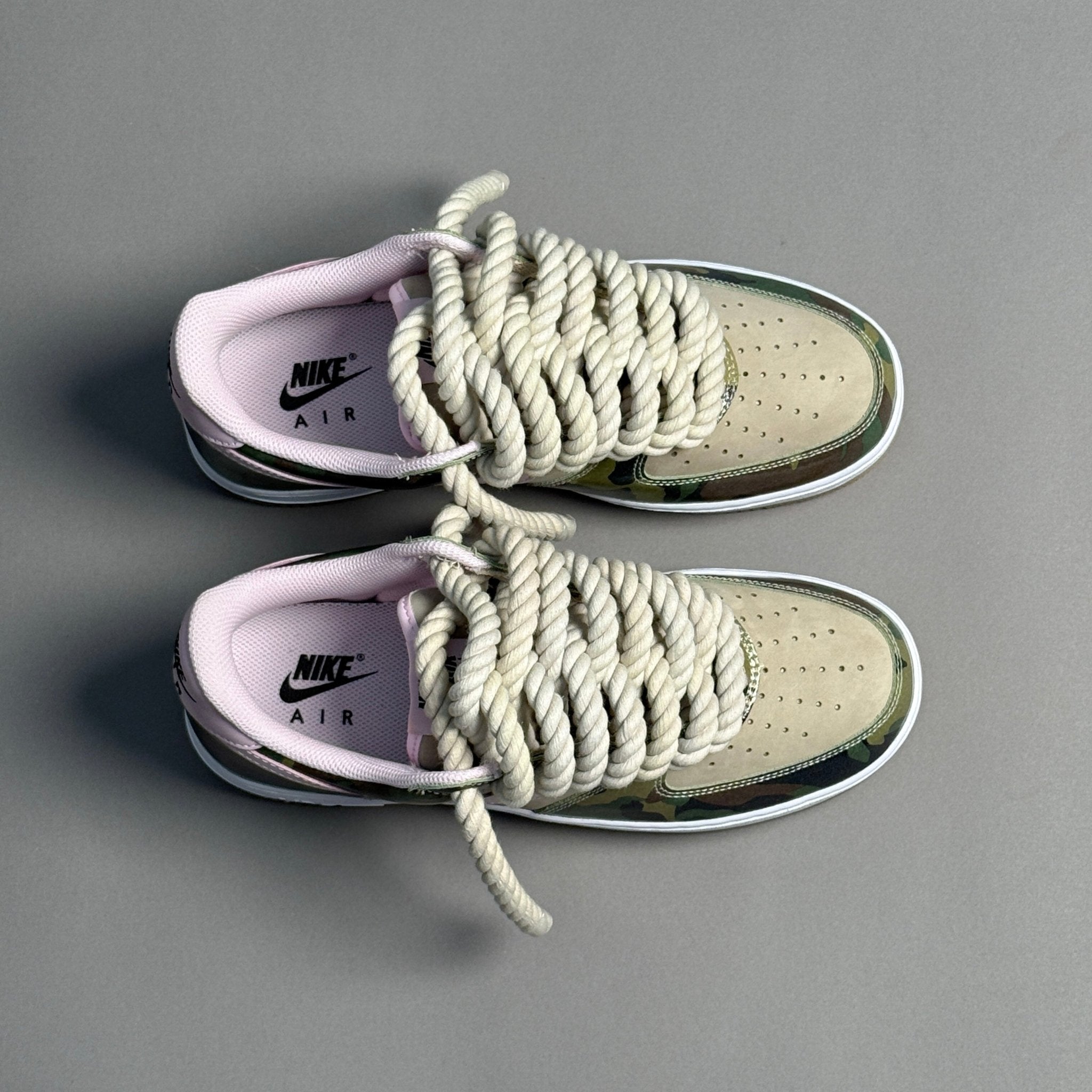 Nike Air Force 1 Military Camo "Rope Laces" V1 - EV8 Style