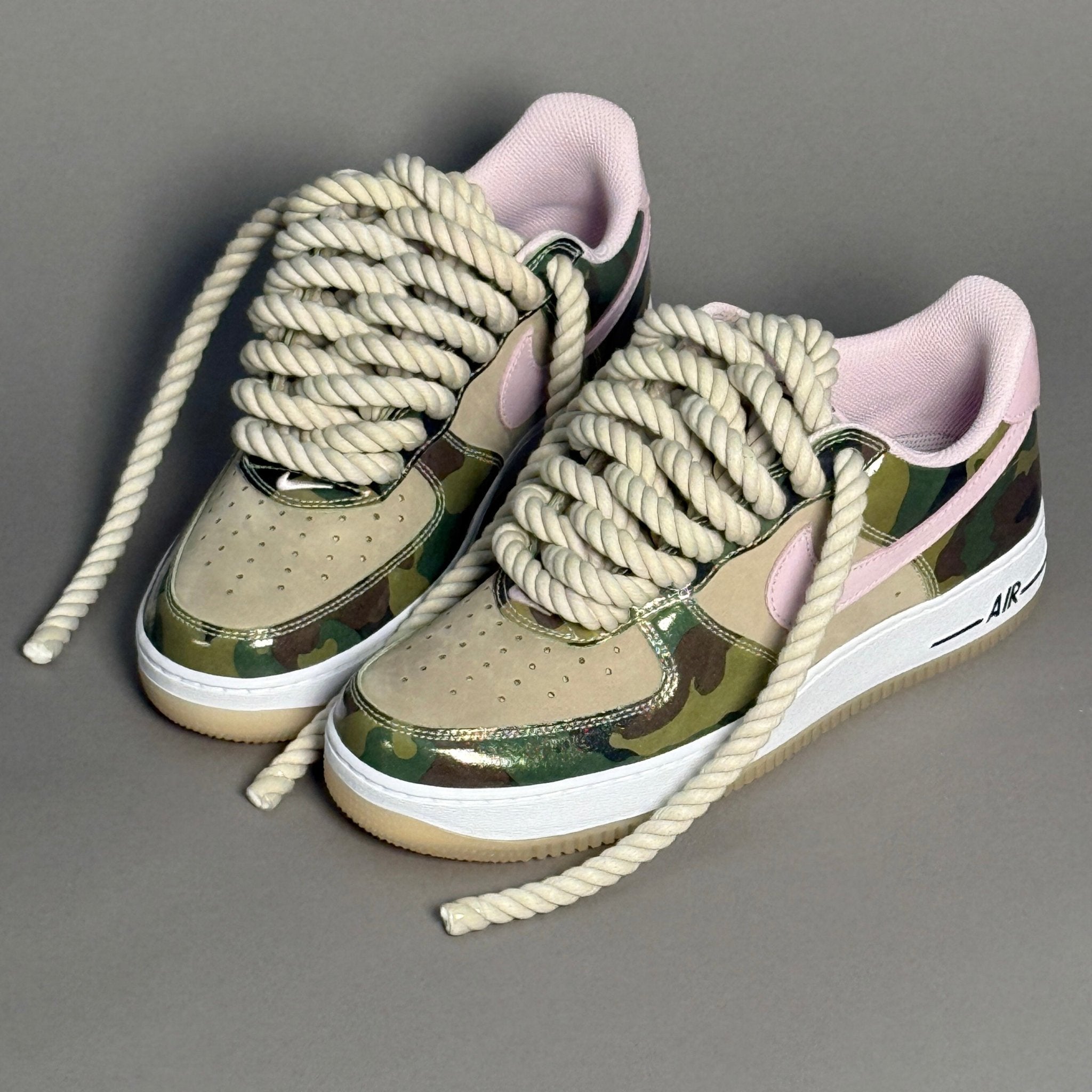 Nike Air Force 1 Military Camo "Rope Laces" V2 - EV8 Style