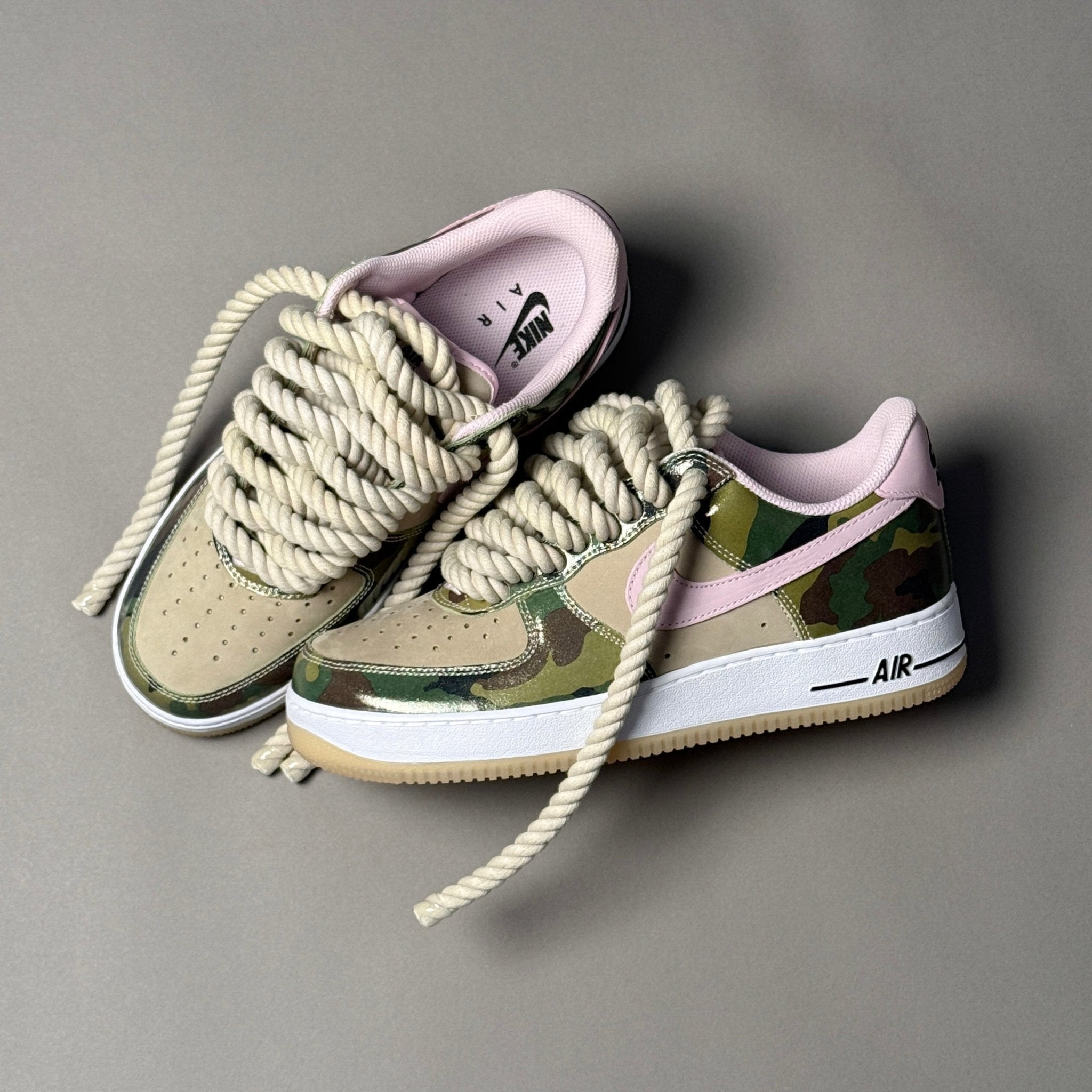 Nike Air Force 1 Military Camo "Rope Laces" V2 - EV8 Style