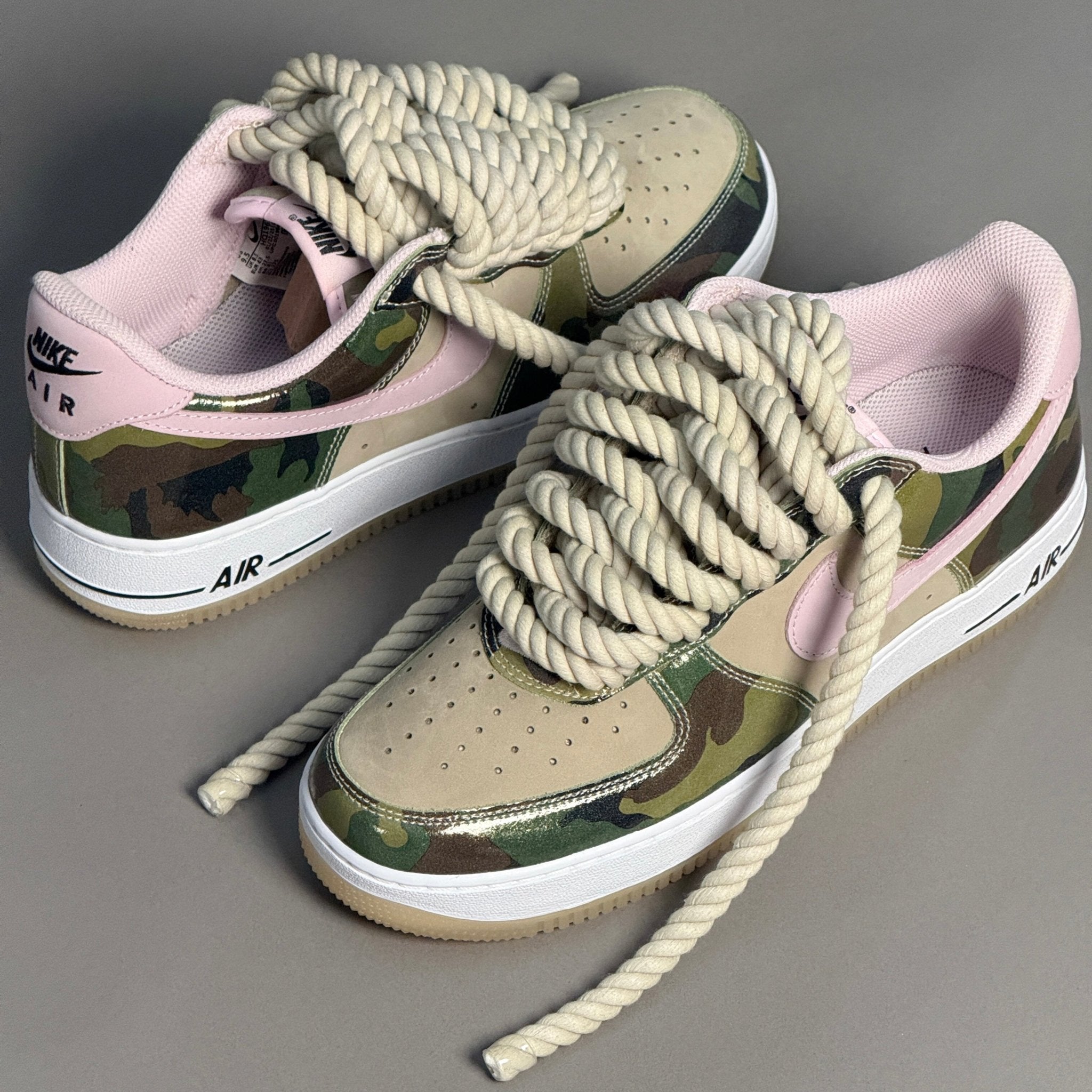 Nike Air Force 1 Military Camo "Rope Laces" V2 - EV8 Style