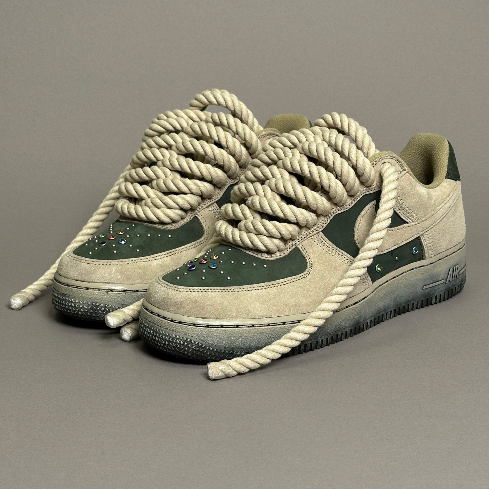 Nike Air Force 1 Moss "Rope Laces Moss" V2 - EV8 Style