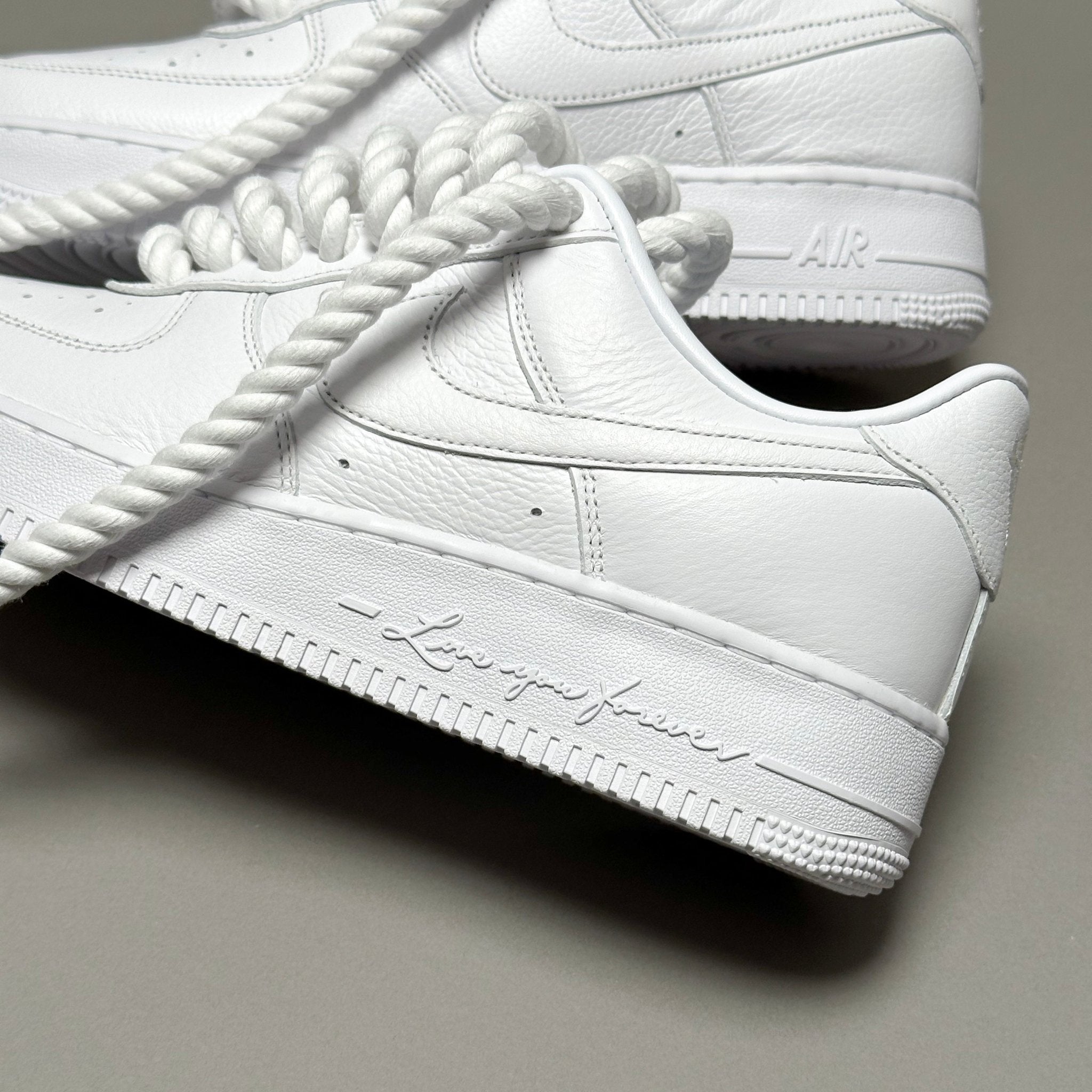 Nike Air Force 1 Nocta Love You Forever "Rope Laces White" V2 - EV8 Style