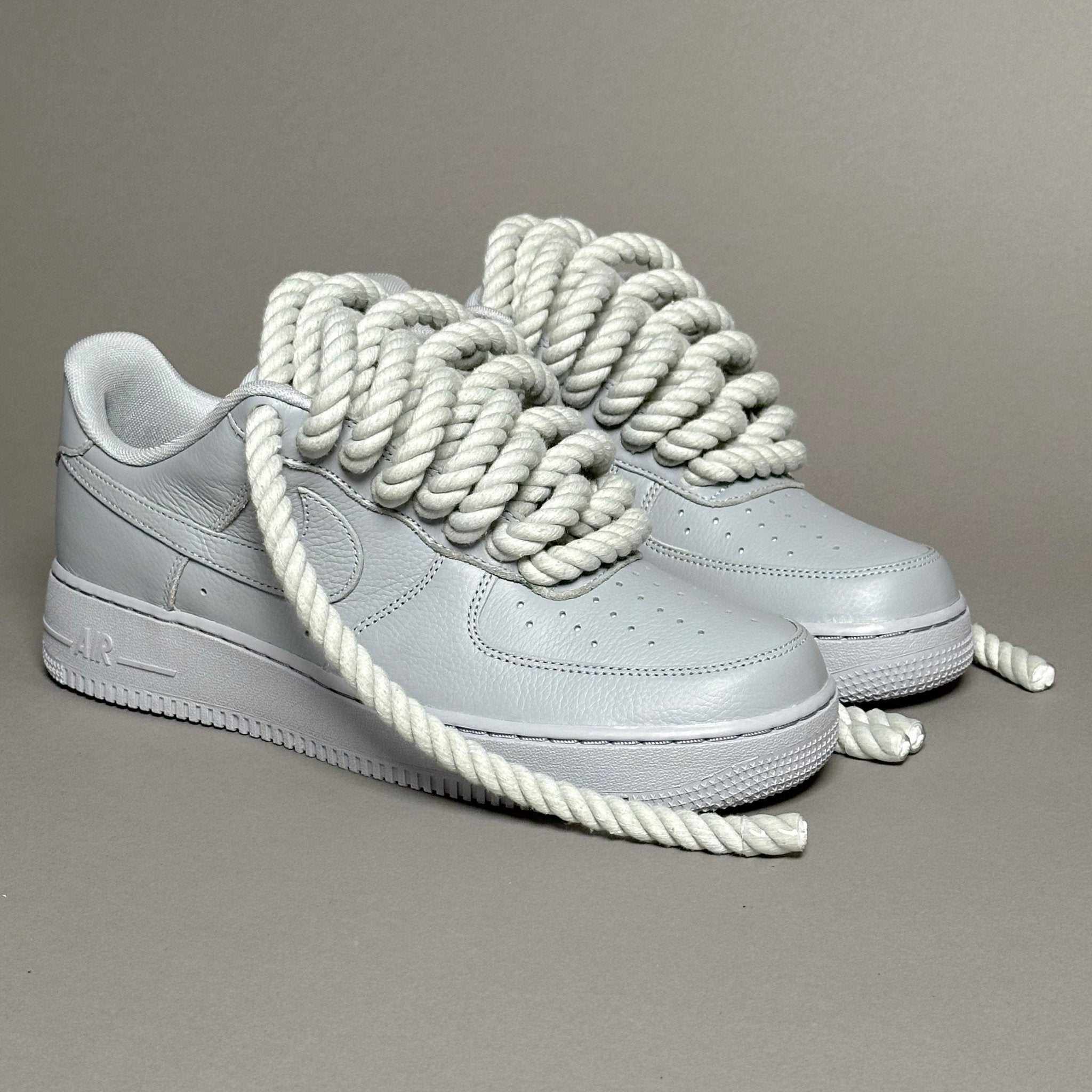 Nike Air Force 1 Pastel "Rope Laces Grey Tint" V2 - EV8 Style