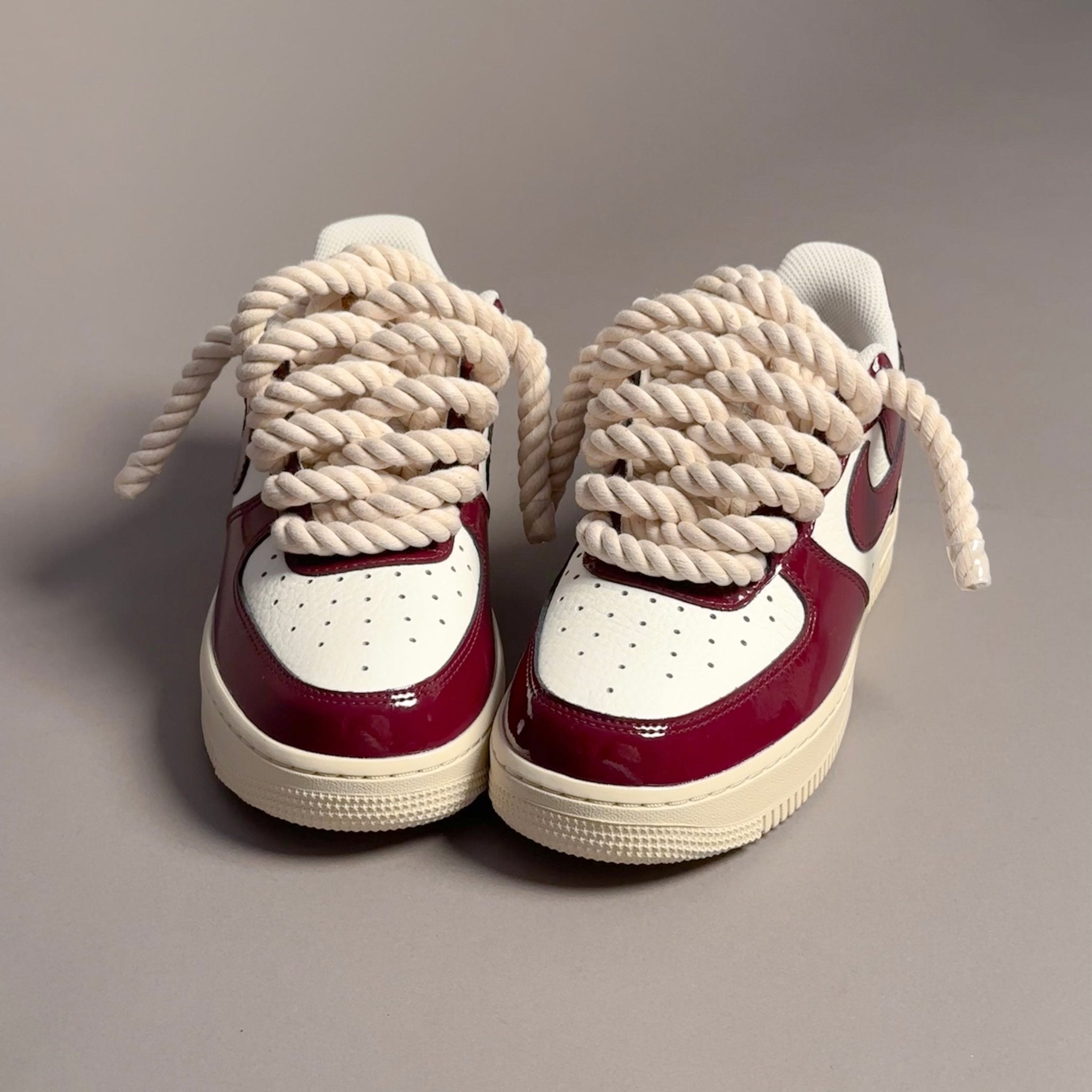 Nike Air Force 1 Patent "Rope Laces Cream" V1 - EV8 Style