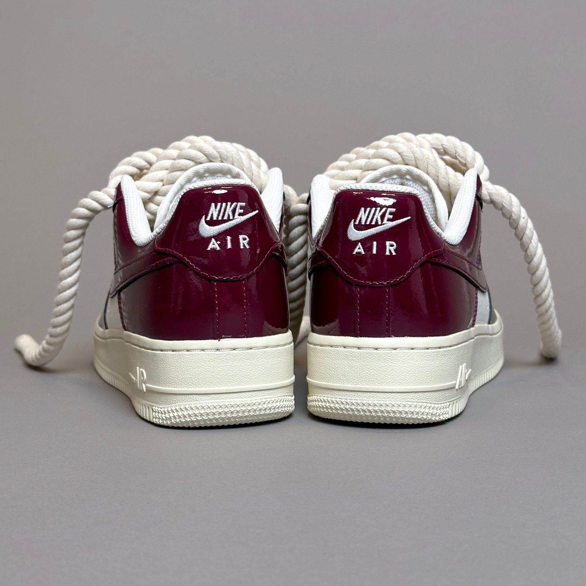 Nike Air Force 1 Patent "Rope Laces Cream" V2 - EV8 Style