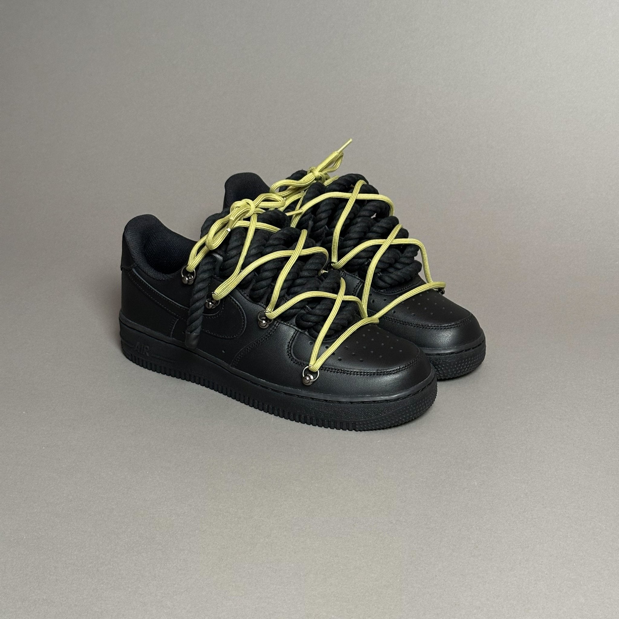 Nike Air Force 1 “Rope Laces Black” Triple Olive V1 - EV8 Style