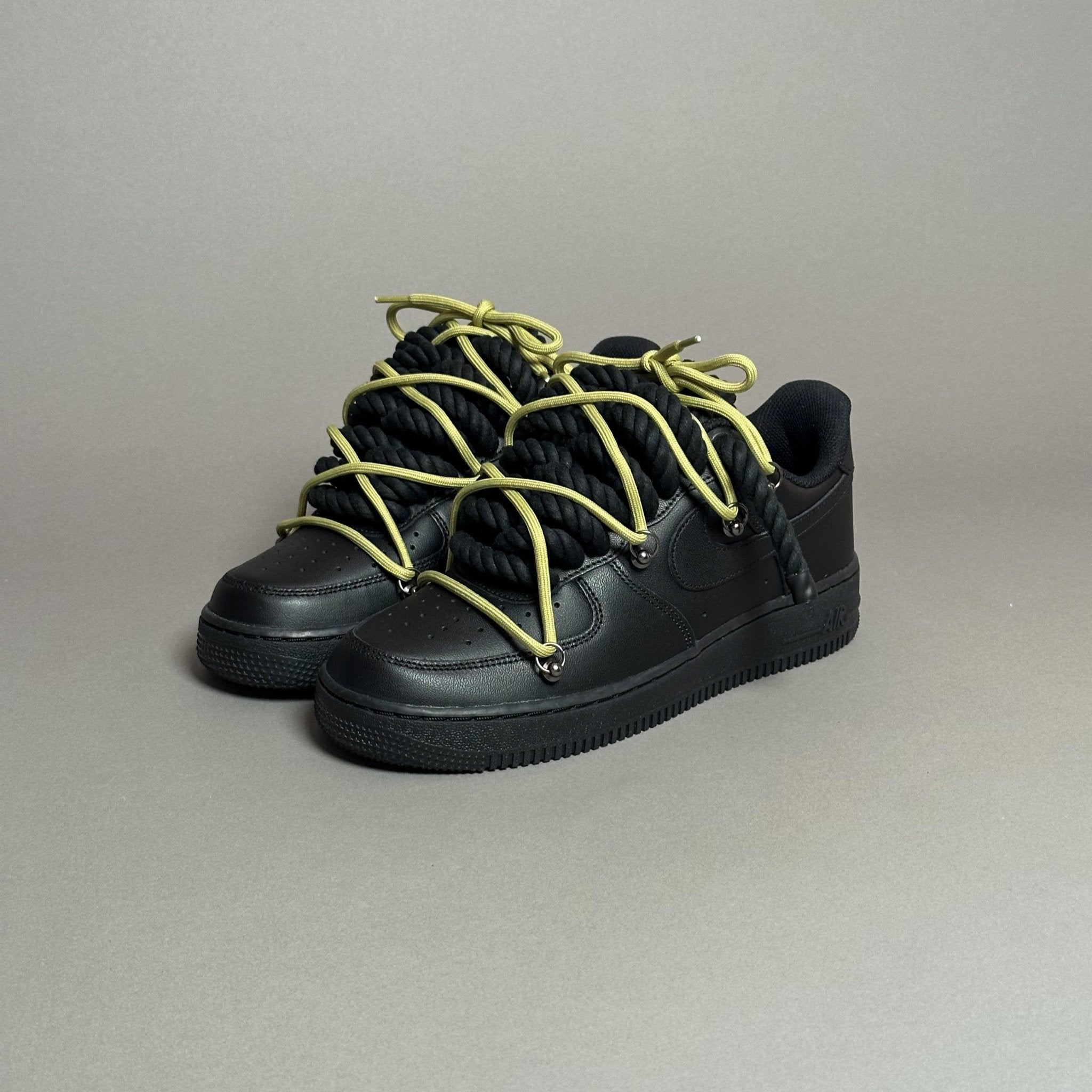 Nike Air Force 1 “Rope Laces Black” Triple Olive V1 - EV8 Style