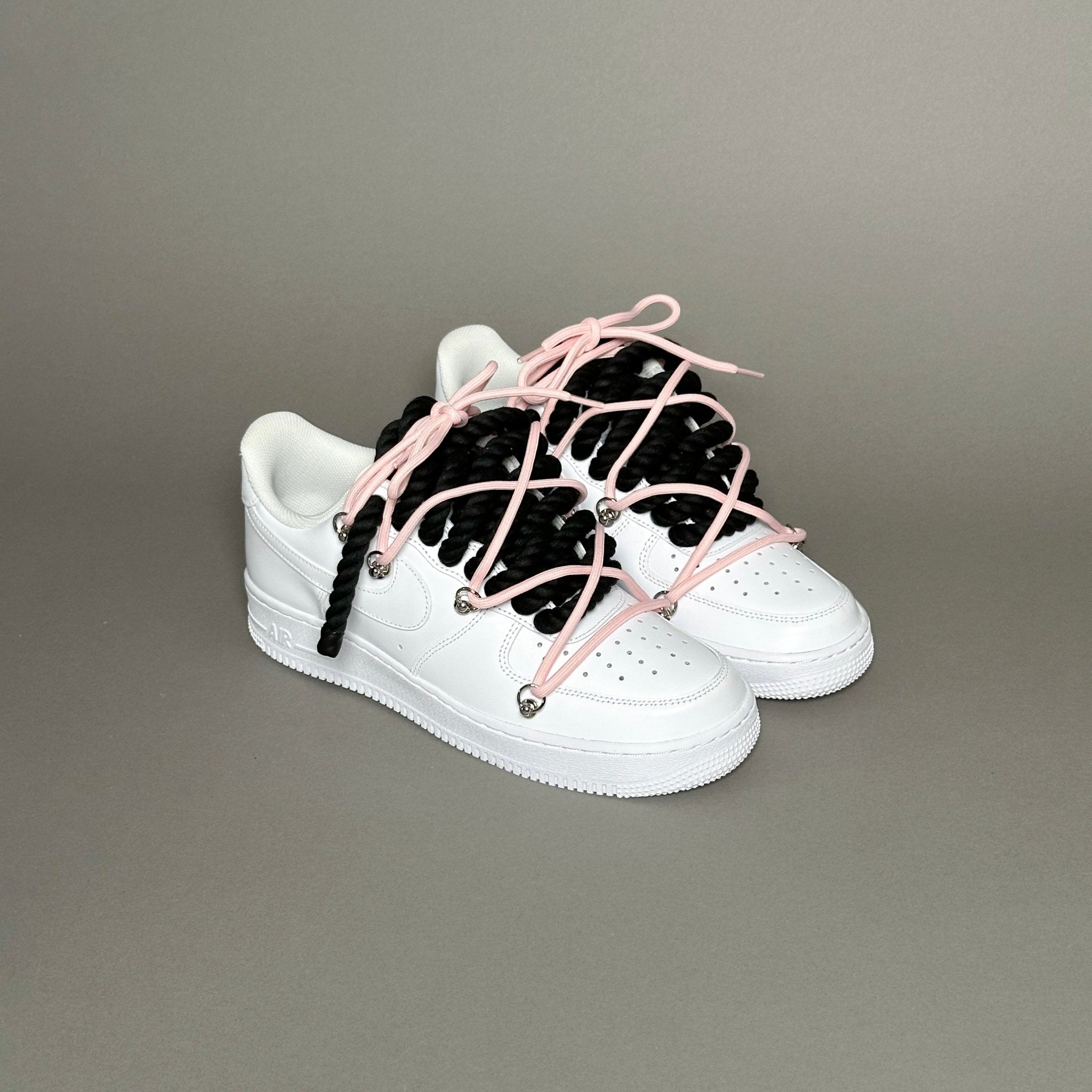 Nike Air Force 1 “Rope Laces Black” Triple Pink - EV8 Style