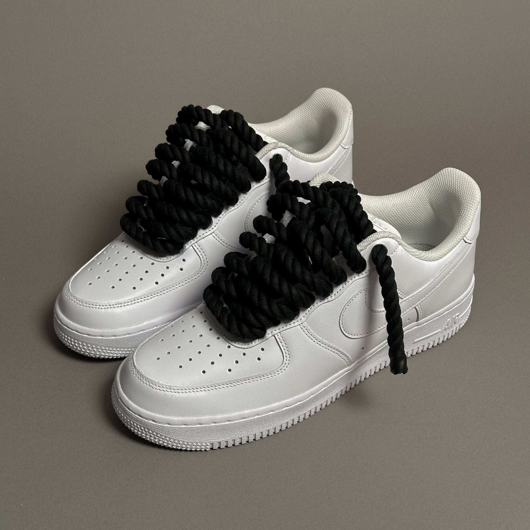 Nike Air Force 1 “Rope Laces Black” V1 - EV8 Style