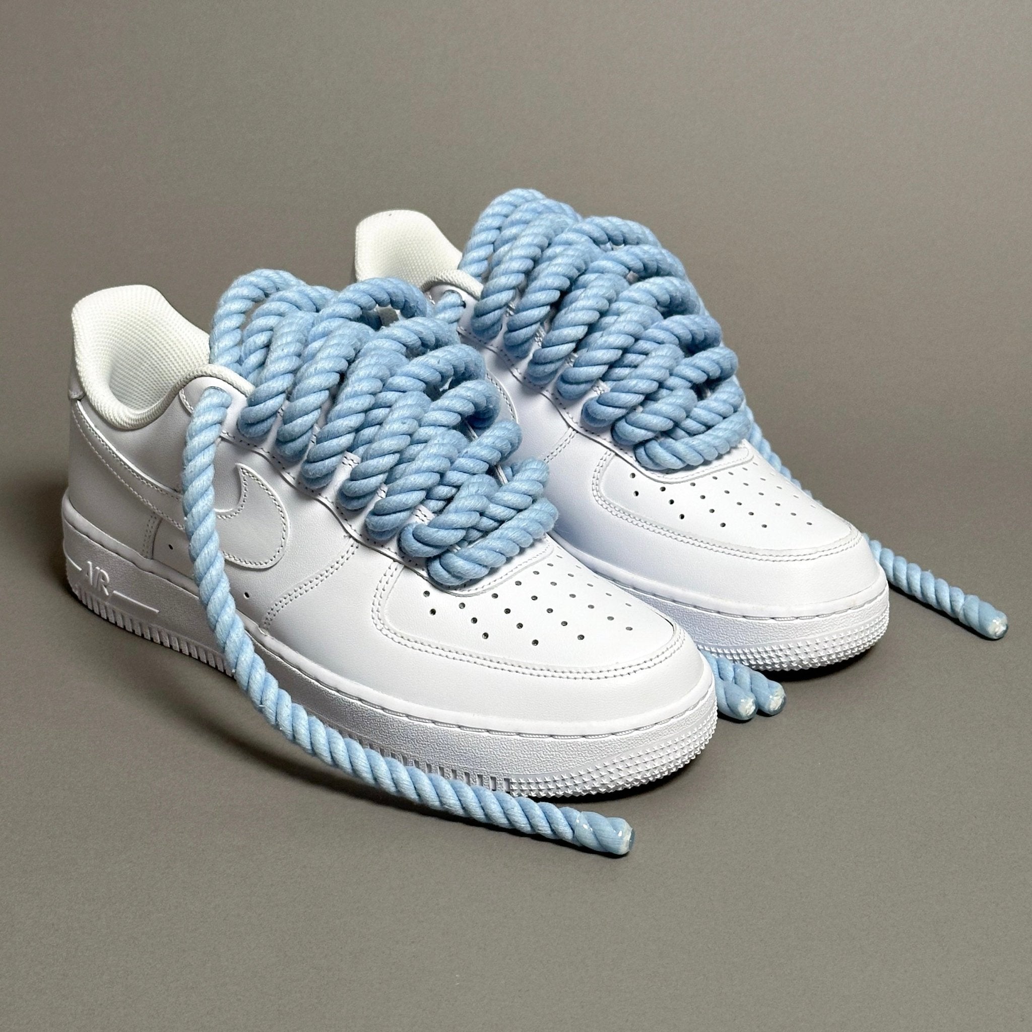 Nike Air Force 1 "Rope Laces Light Blue Tint" V2 - EV8 Style