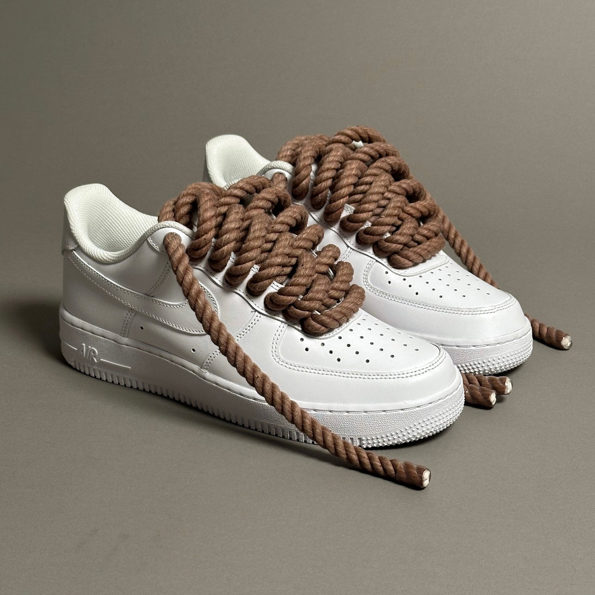 Nike Air Force 1 "Rope Laces Light Brown Tint" V2 - EV8 Style