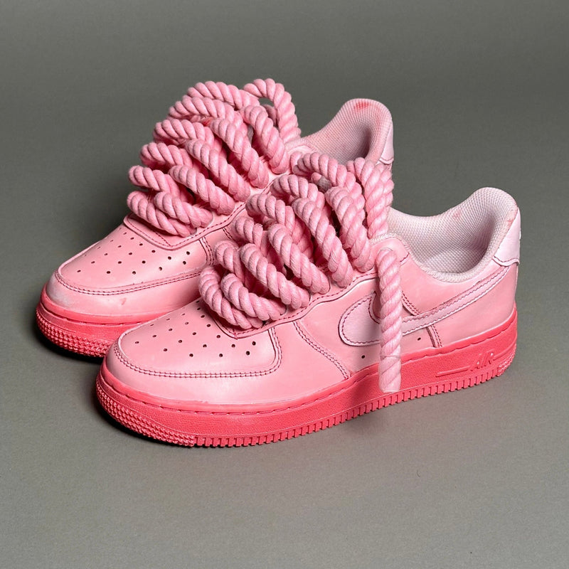 Nike Air Force 1 “Rope Laces” Total Pink - EV8 Style