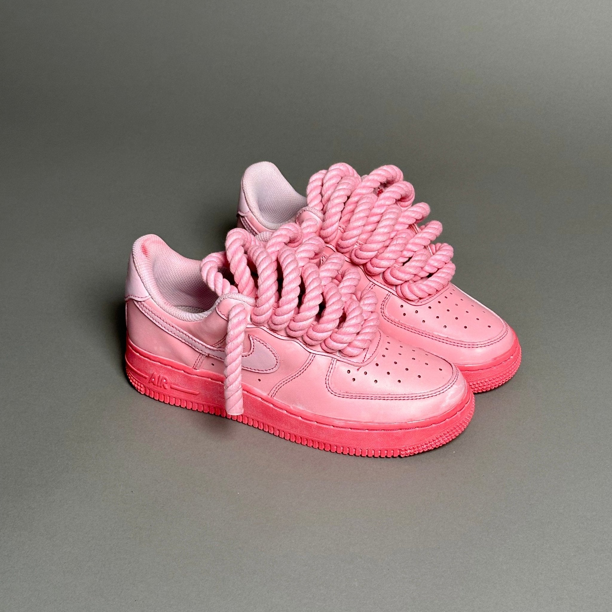 Nike Air Force 1 “Rope Laces” Total Pink - EV8 Style