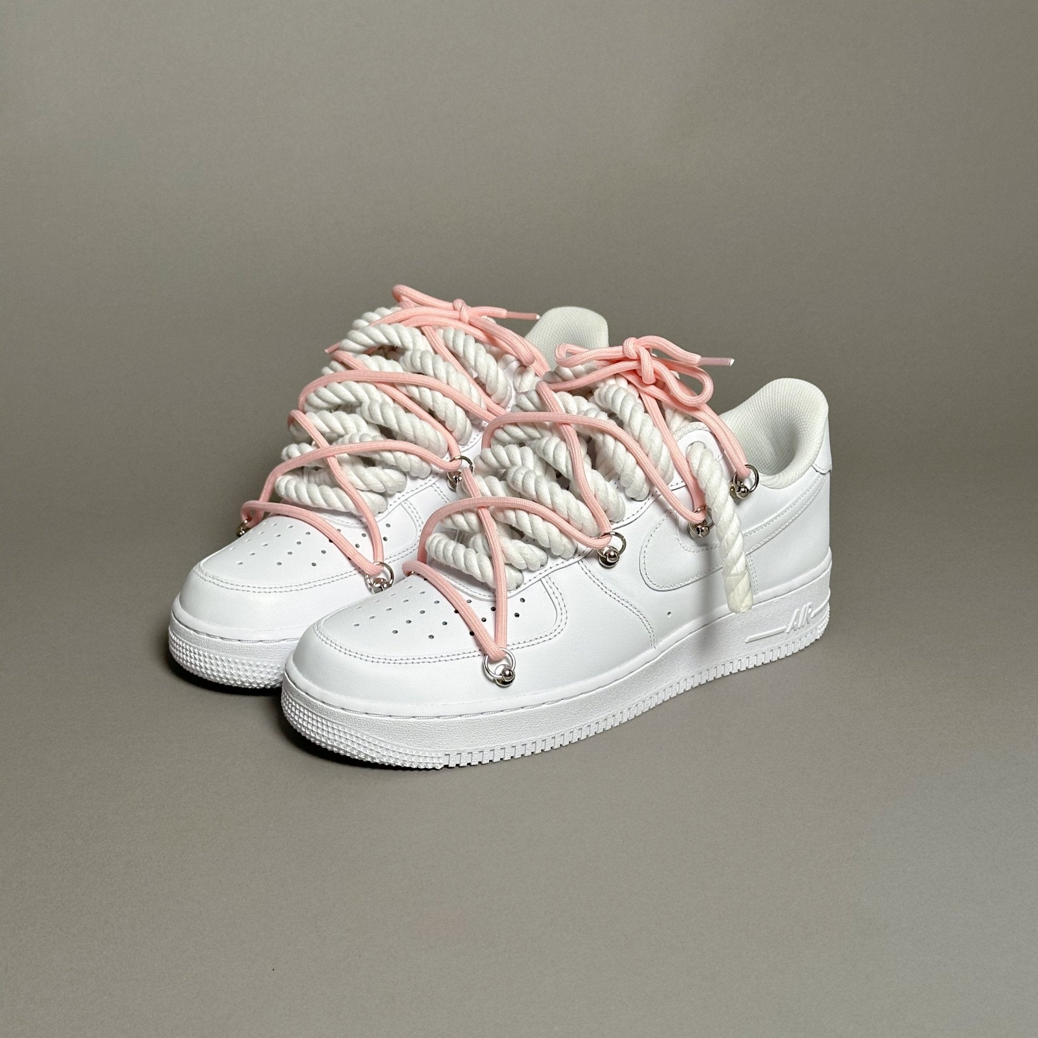 Nike Air Force 1 “Rope Laces White" Triple Pink V1 - EV8 Style