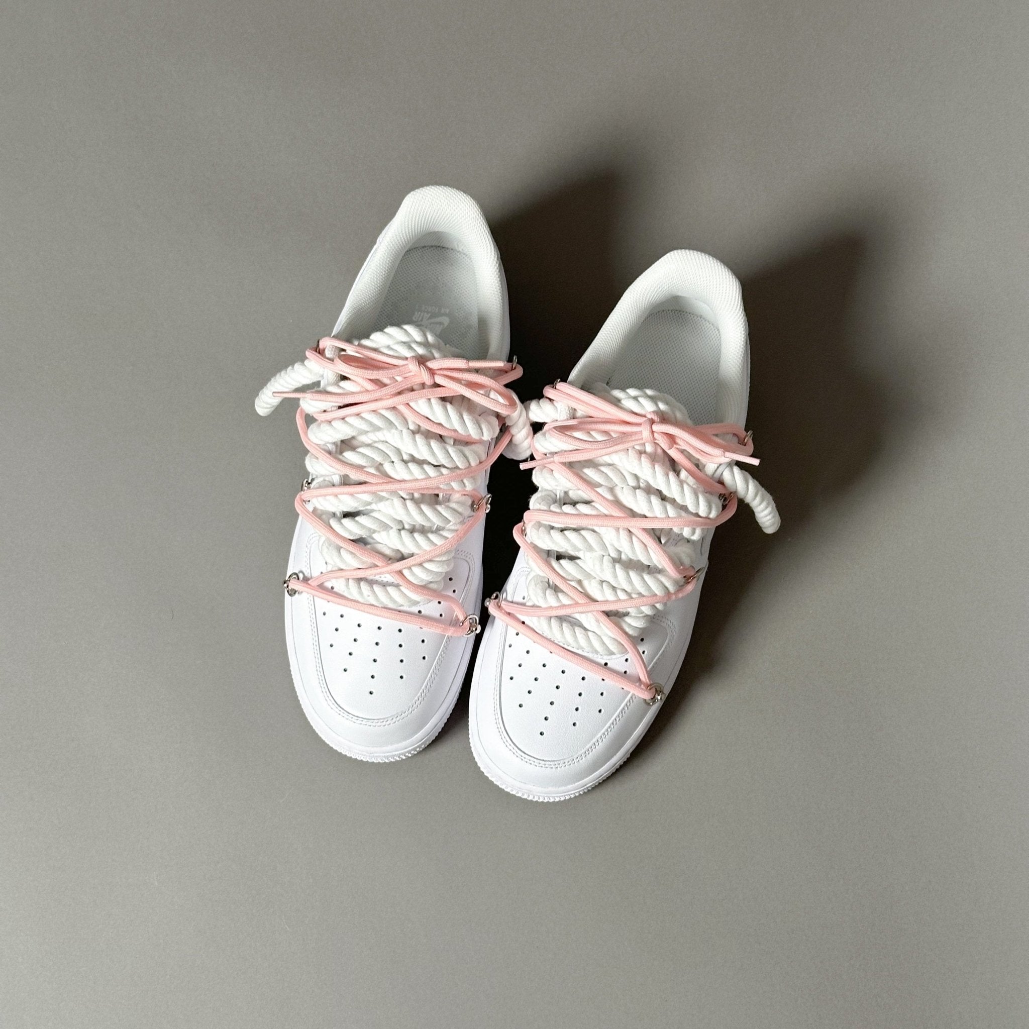 Nike Air Force 1 “Rope Laces White" Triple Pink V1 - EV8 Style
