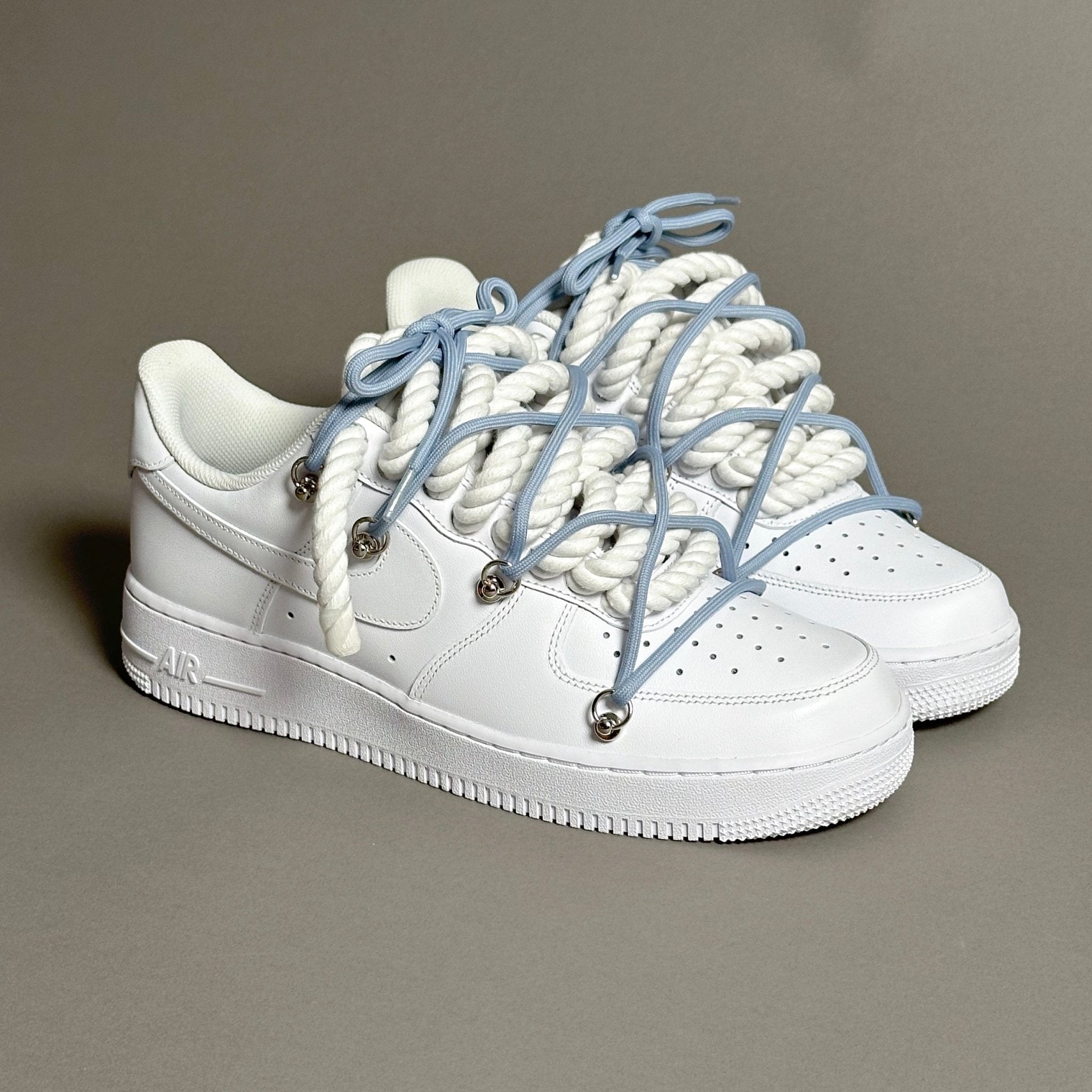 Nike Air Force 1 “Rope Laces White” Triple UNC V1 - EV8 Style