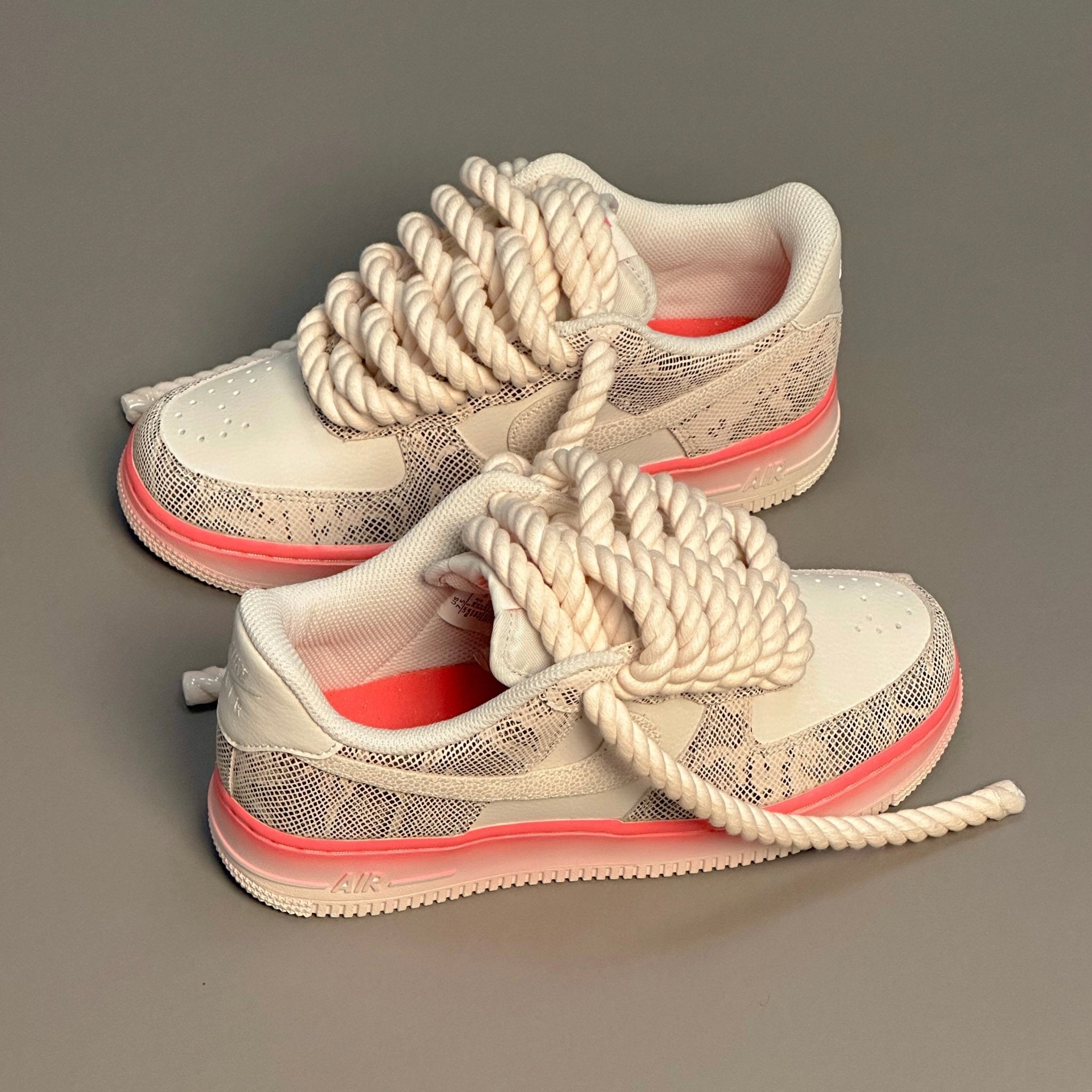 Nike Air Force 1 Snake Rose "Rope Laces" V2 - EV8 Style