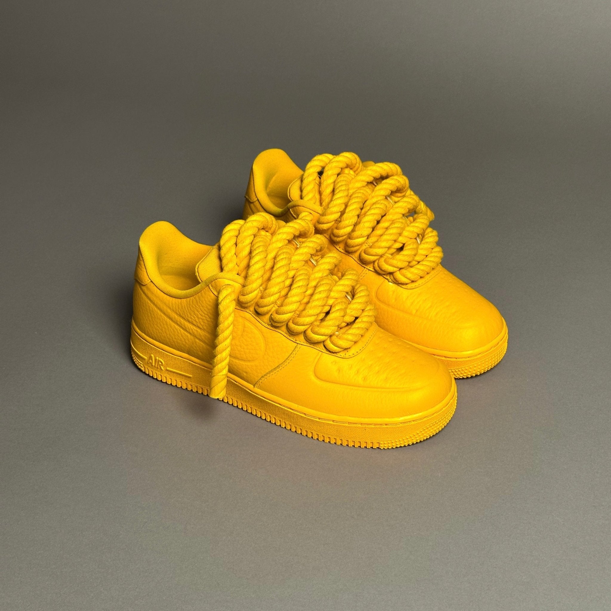 Nike Air Force 1 Unc Gold "Rope Laces Unc Gold" Waterproof V1 - EV8 Style