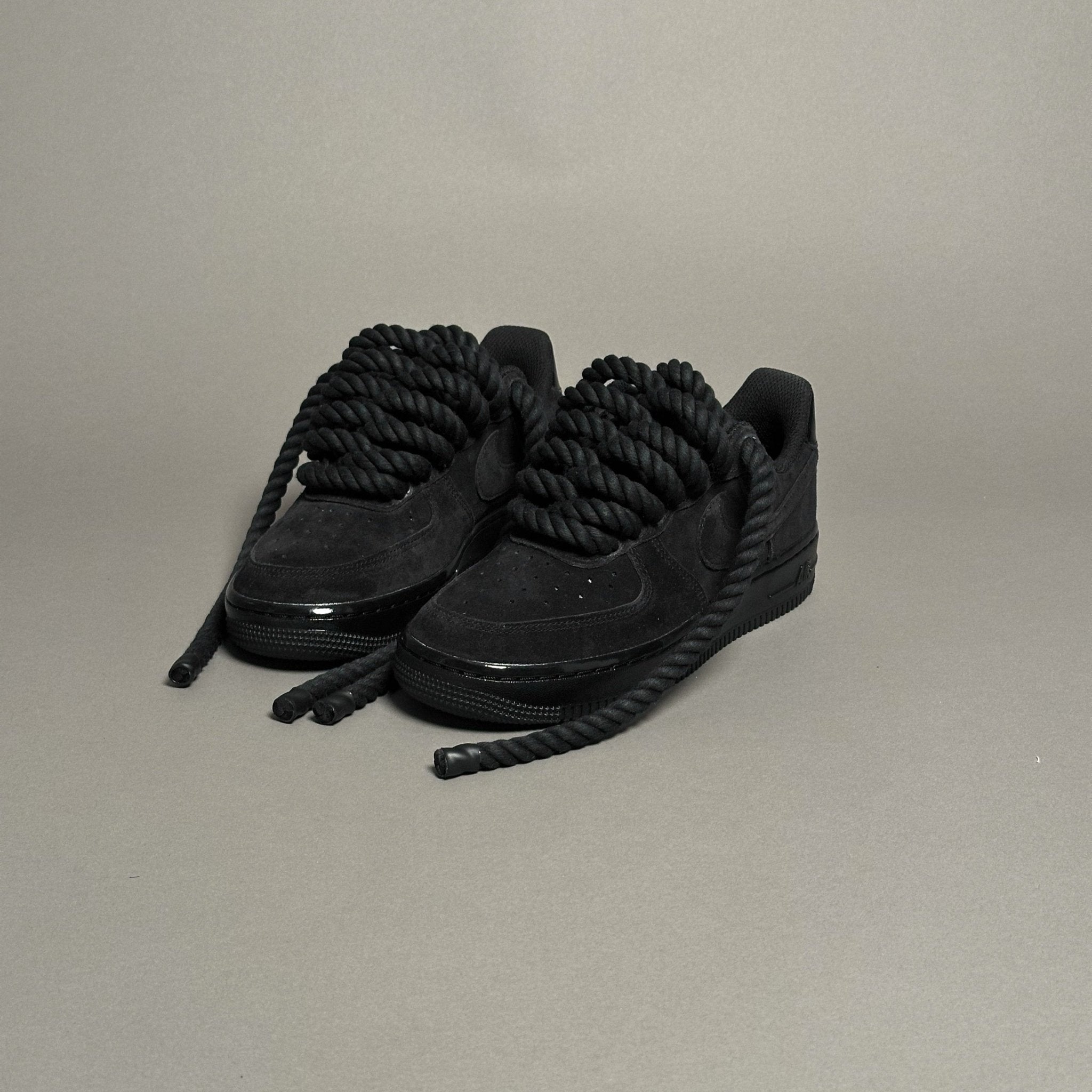 Nike Air Force 1 Vanta Black "Rope Laces Black" V2 - EV8 Style