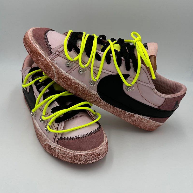 Nike Blazer Low '77 Jumbo Cocoa Brown Black “Over Laces Fluo” - EV8 Style