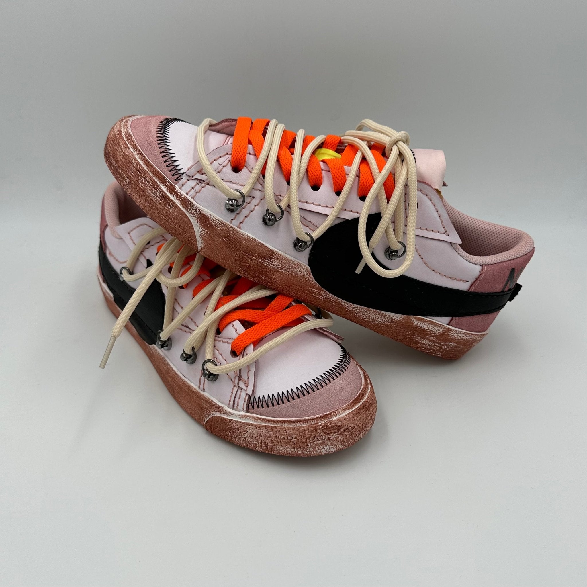 Nike Blazer Low '77 Jumbo Cocoa Brown Orange “Over Laces Beige” - EV8 Style